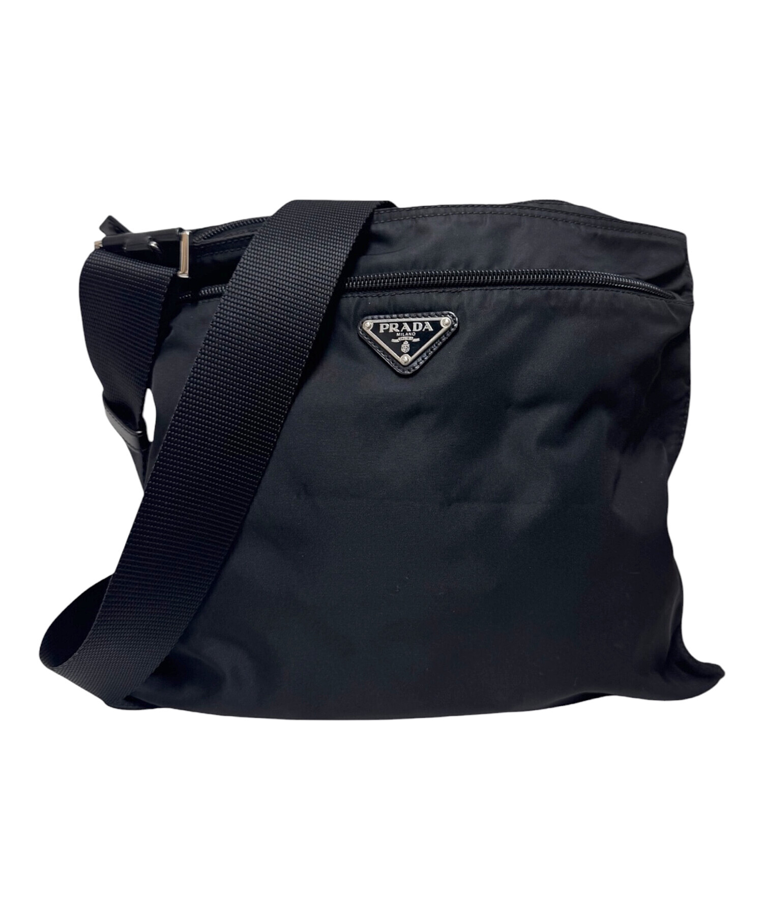 中古・古着通販】PRADA (プラダ) トライアングルロゴショルダーバッグ