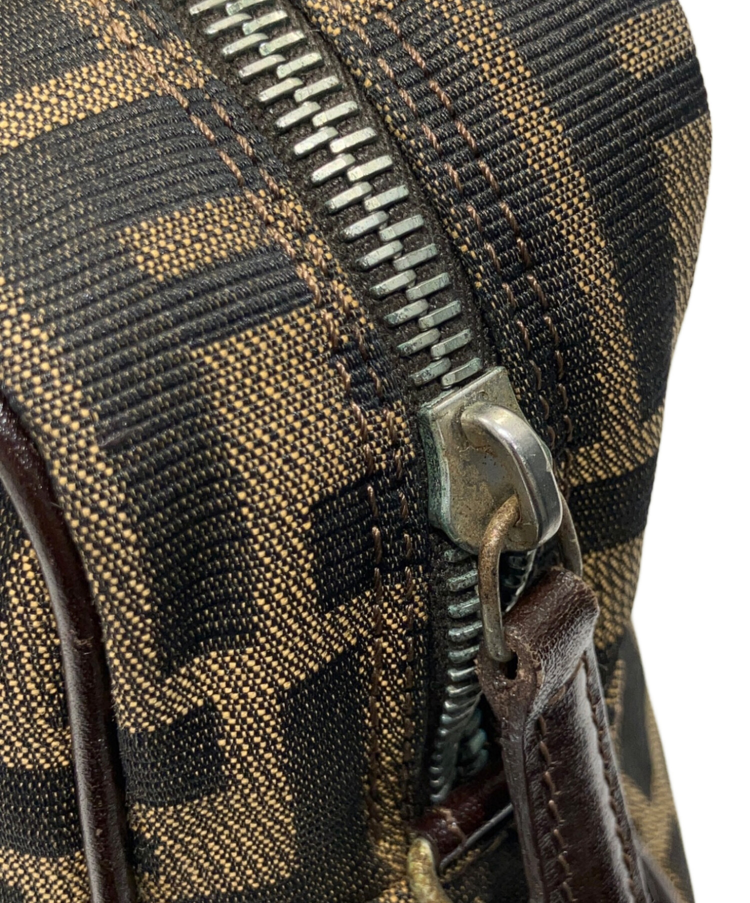 中古・古着通販】FENDI (フェンディ) ハンドバッグ ズッカ ブラウン