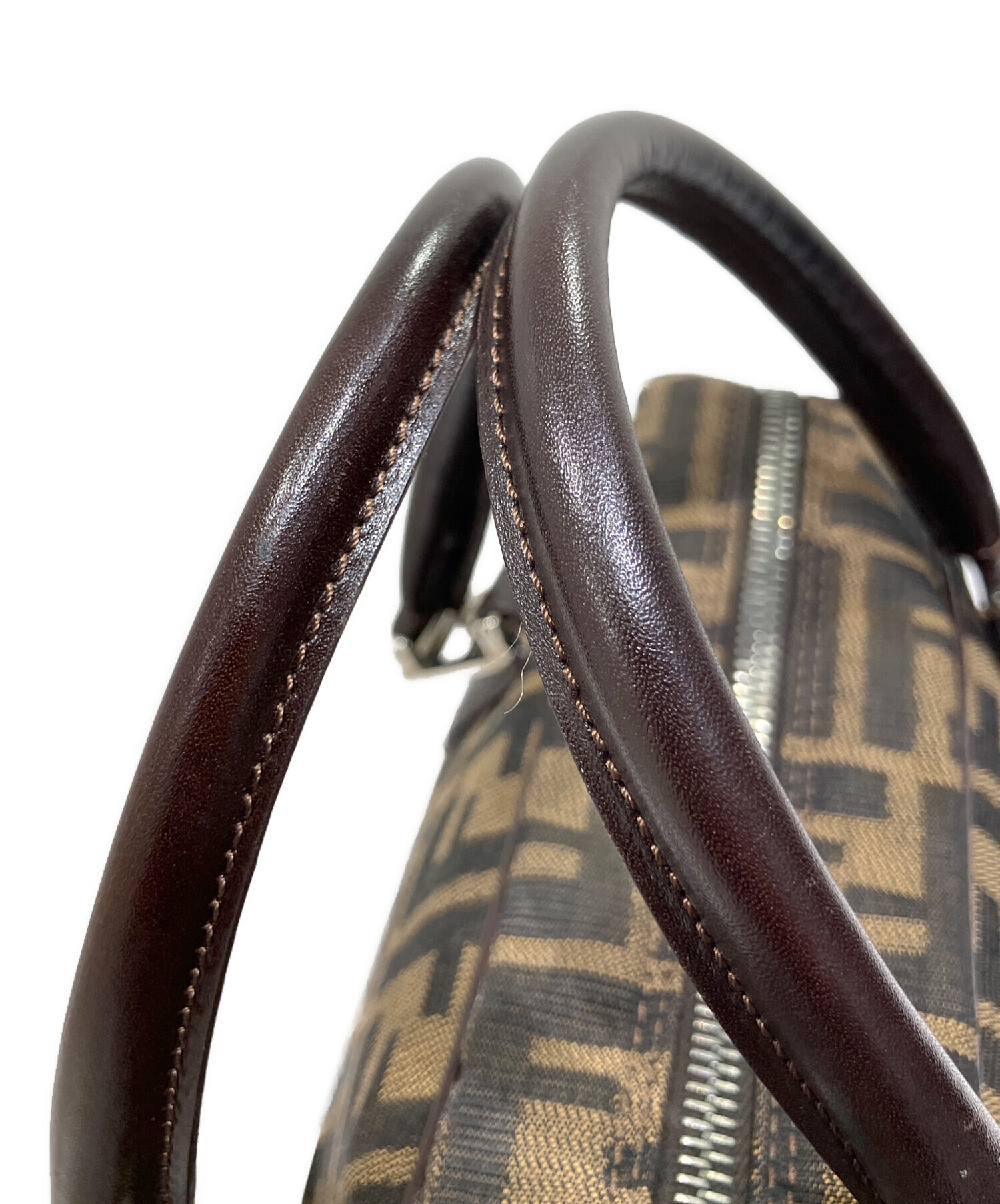 #1272 FENDI イタリア製 ズッカ柄 ハンドバッグ ブラウン 古着 中古・古着通販】FENDI (フェンディ) ハンドバッグ ズッカ ブラウン