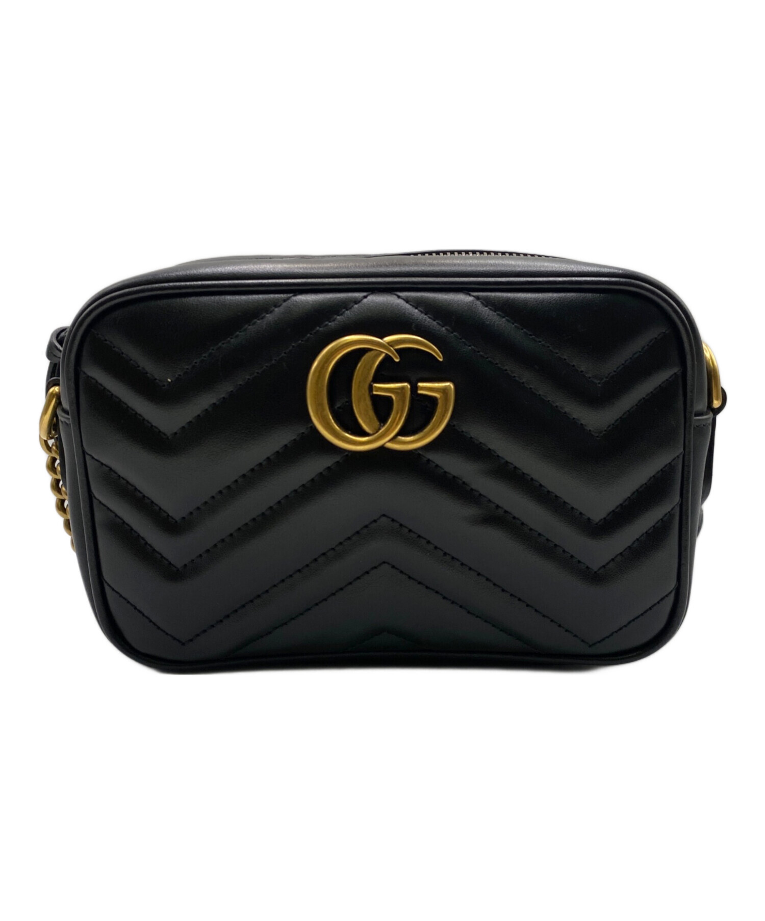 中古・古着通販】GUCCI (グッチ) GGマーモントミニ カメラバッグ