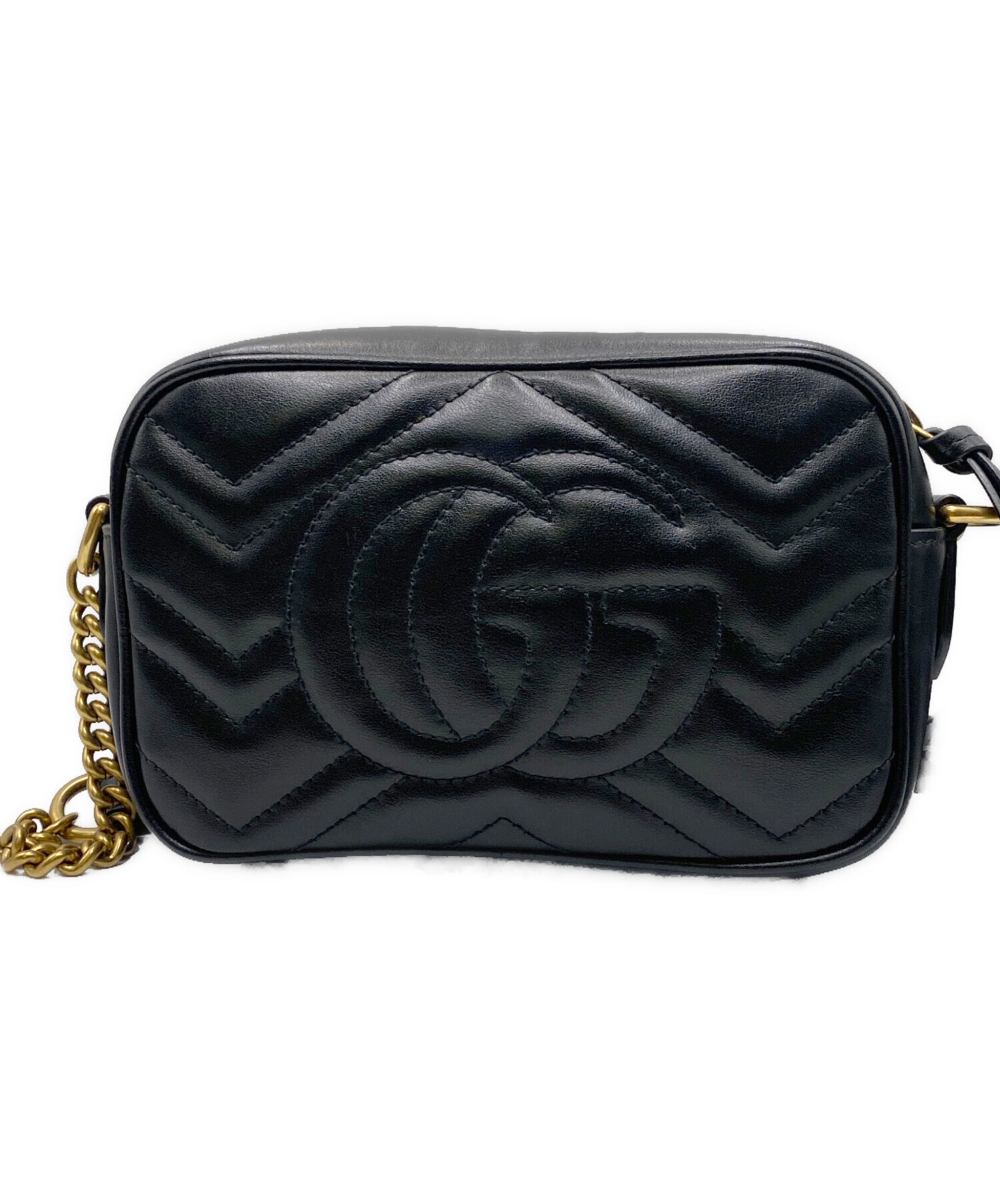 中古・古着通販】GUCCI (グッチ) GGマーモントミニ カメラバッグ 