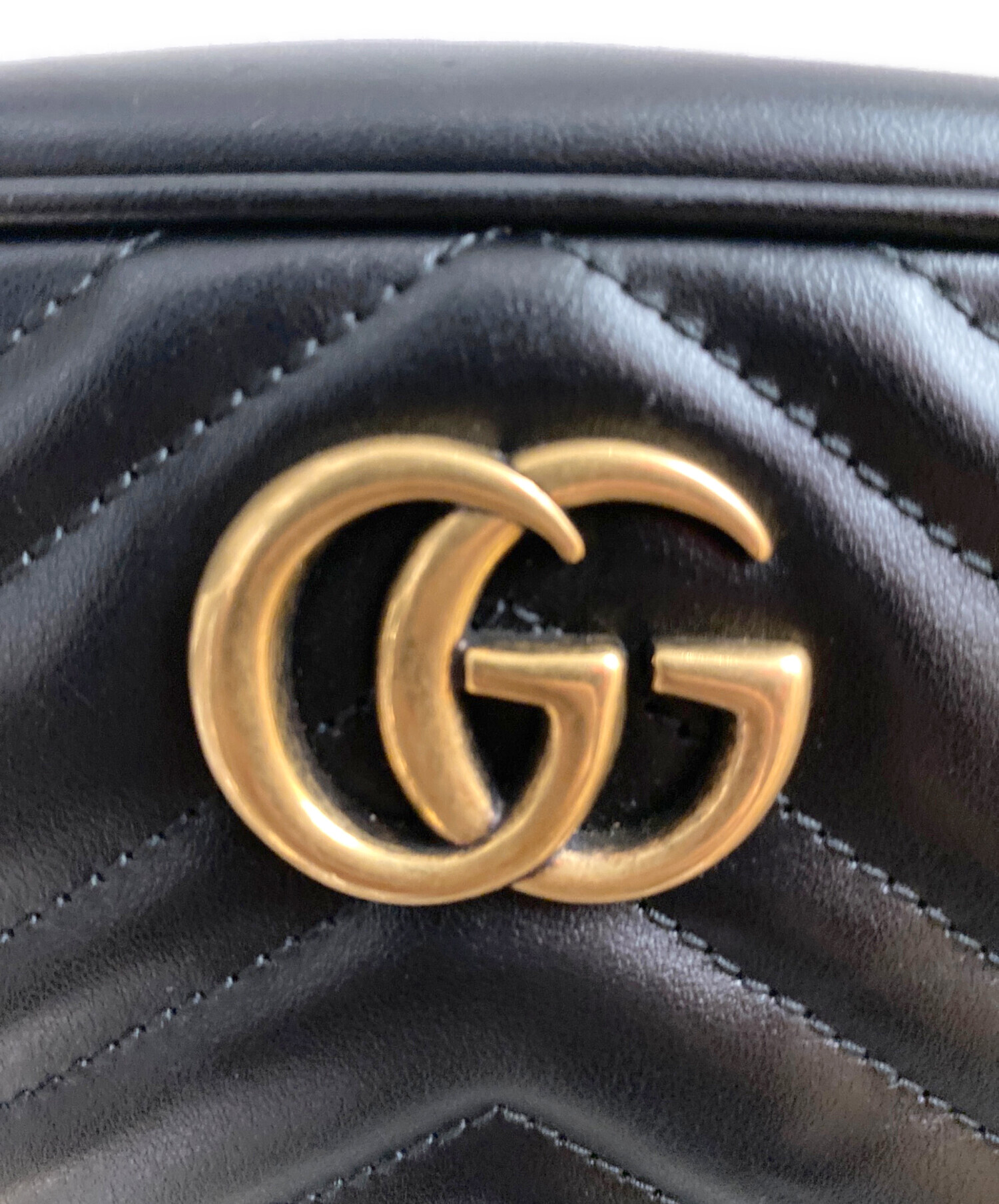 中古・古着通販】GUCCI (グッチ) GGマーモントミニ カメラバッグ