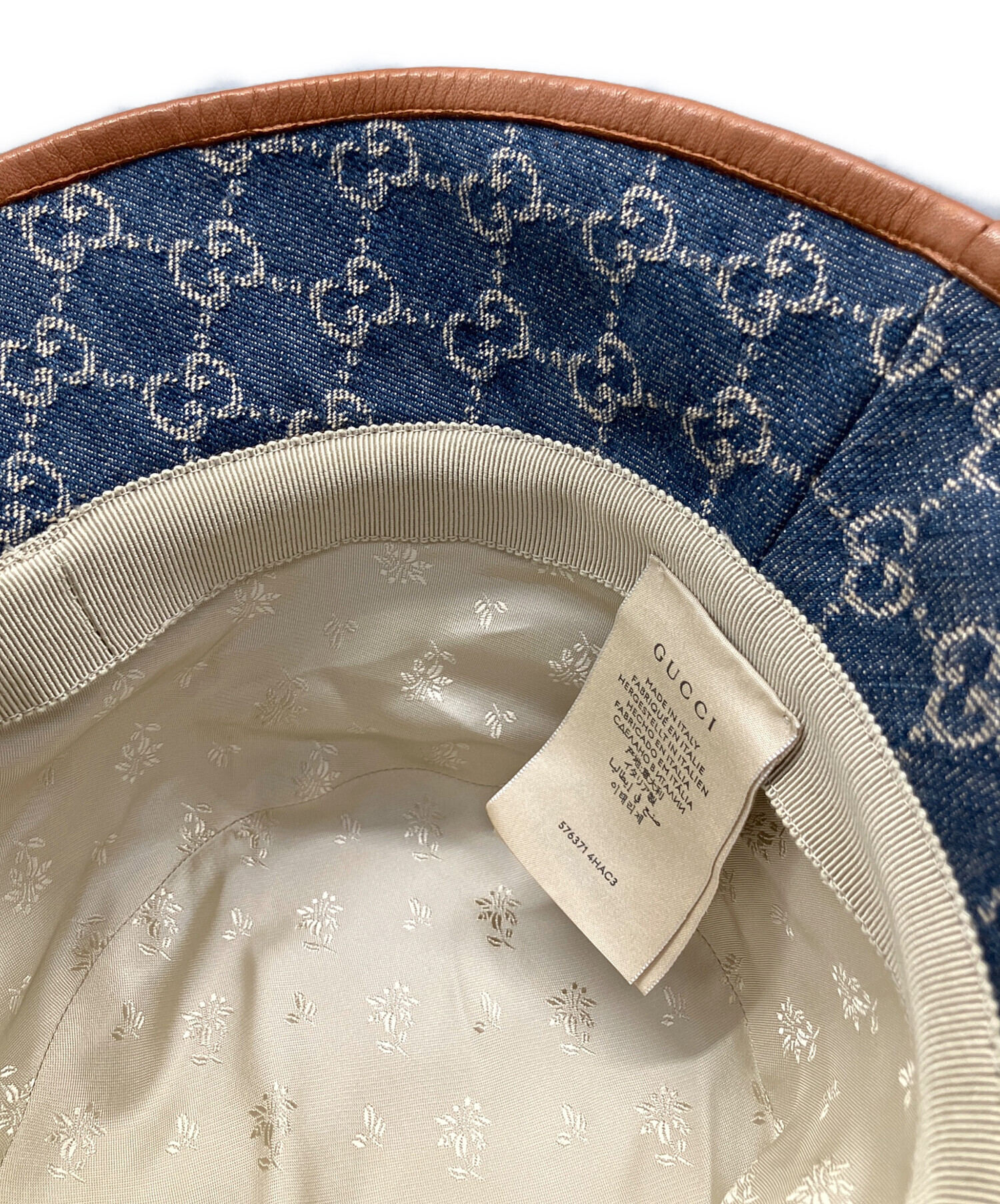 中古・古着通販】GUCCI (グッチ) GGデニムハット サイズ:M｜ブランド