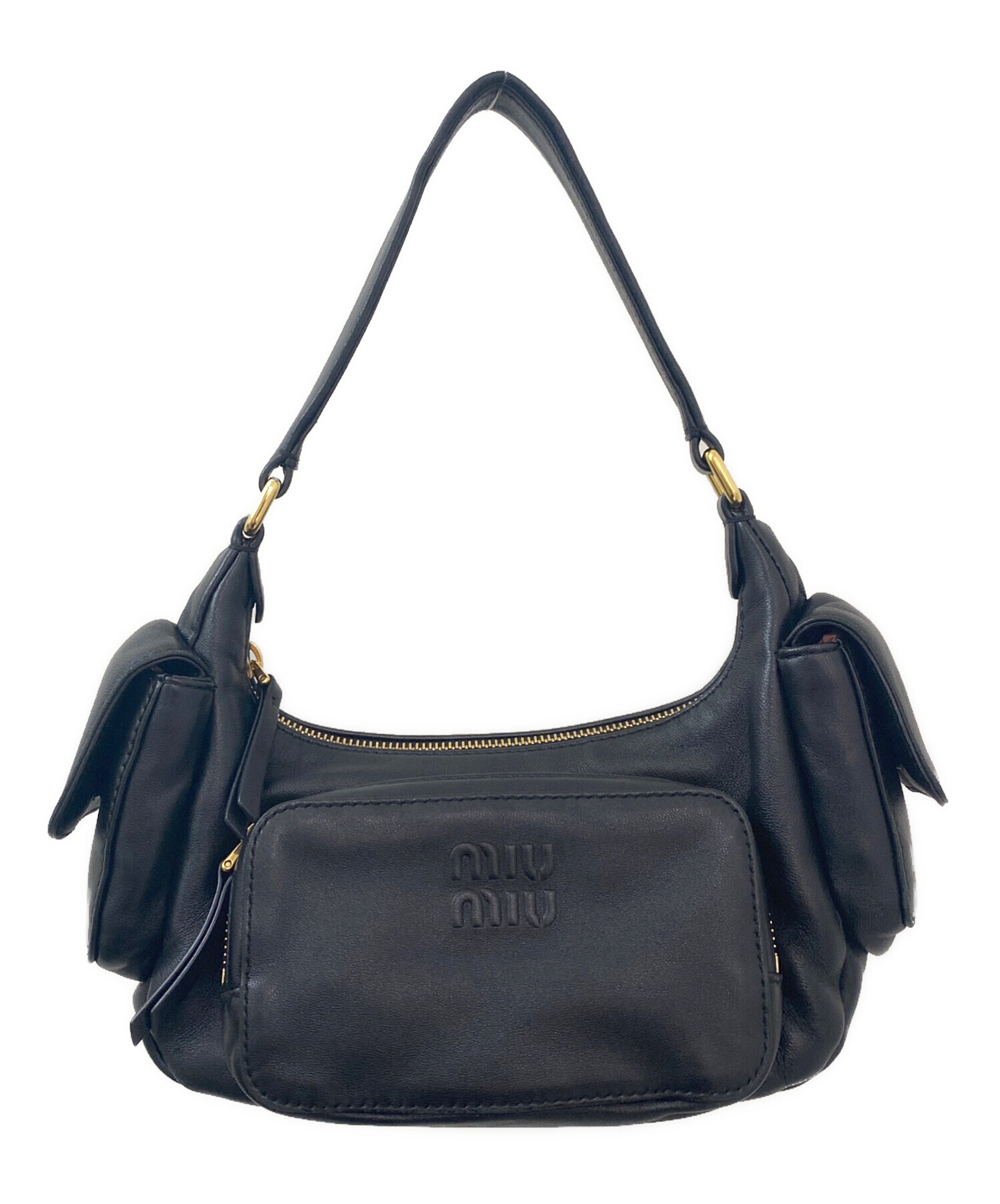 中古・古着通販】MIU MIU (ミュウミュウ) ナッパレザー ポケットバッグ