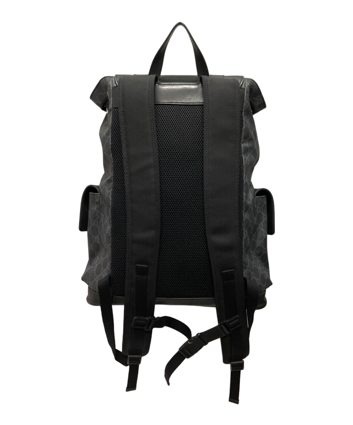 中古・古着通販】GUCCI (グッチ) GGスプリーム レザーバックパック