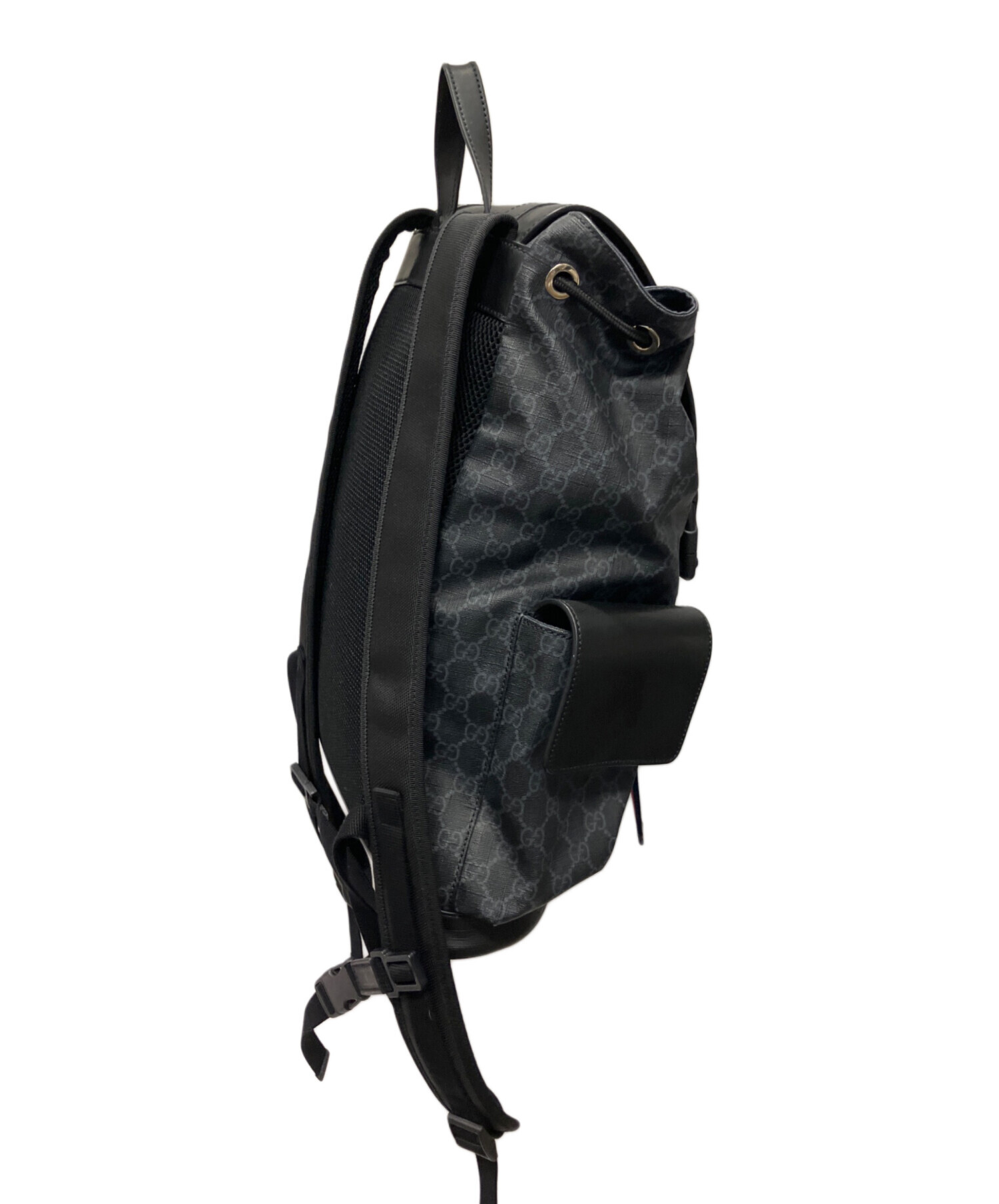 中古・古着通販】GUCCI (グッチ) GGスプリーム レザーバックパック