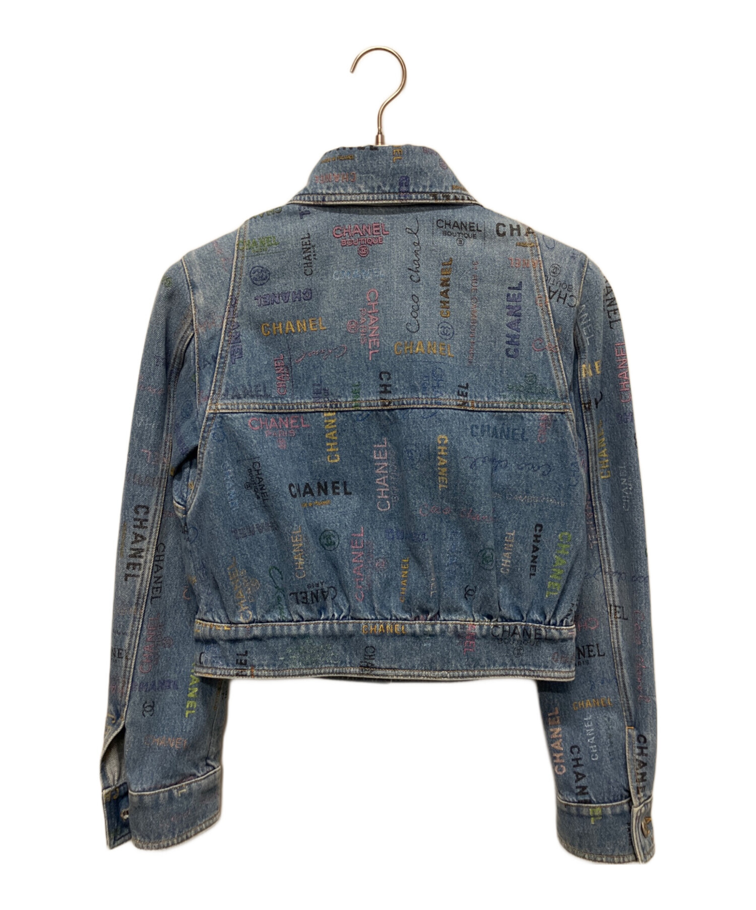 CHANEL ココマーク　ココボタン　デニム　ジャケット　03P 21187 中古・古着通販】CHANEL (シャネル) ココボタン ロゴプリントデニム