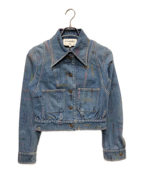 中古・古着通販】CHANEL (シャネル) ココボタン ロゴプリントデニム