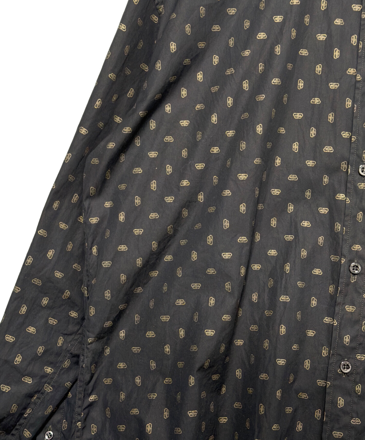 中古・古着通販】BALENCIAGA (バレンシアガ) BB logo shirt ブラック 