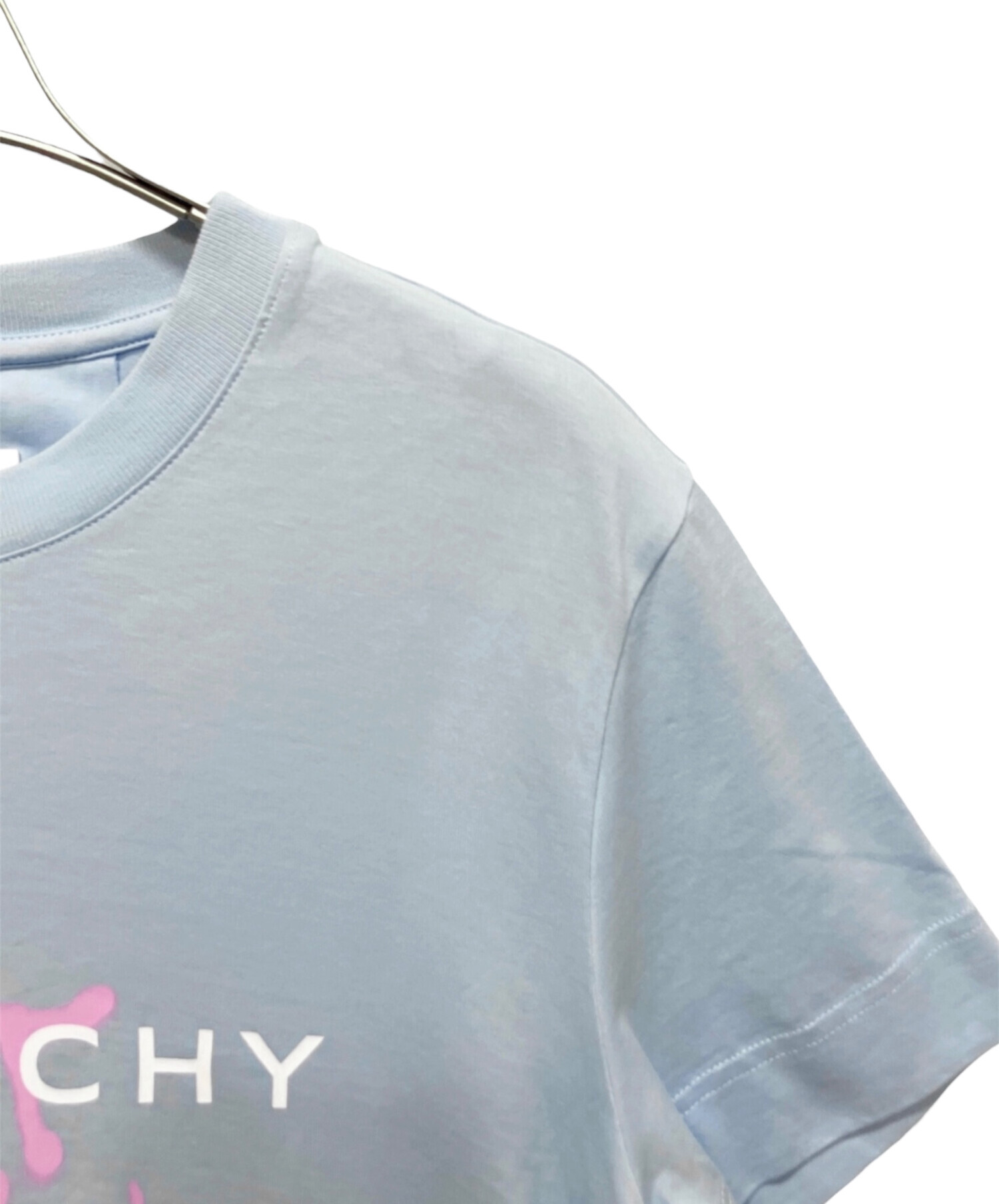 中古・古着通販】GIVENCHY (ジバンシィ) プリントTシャツ スカイブルー