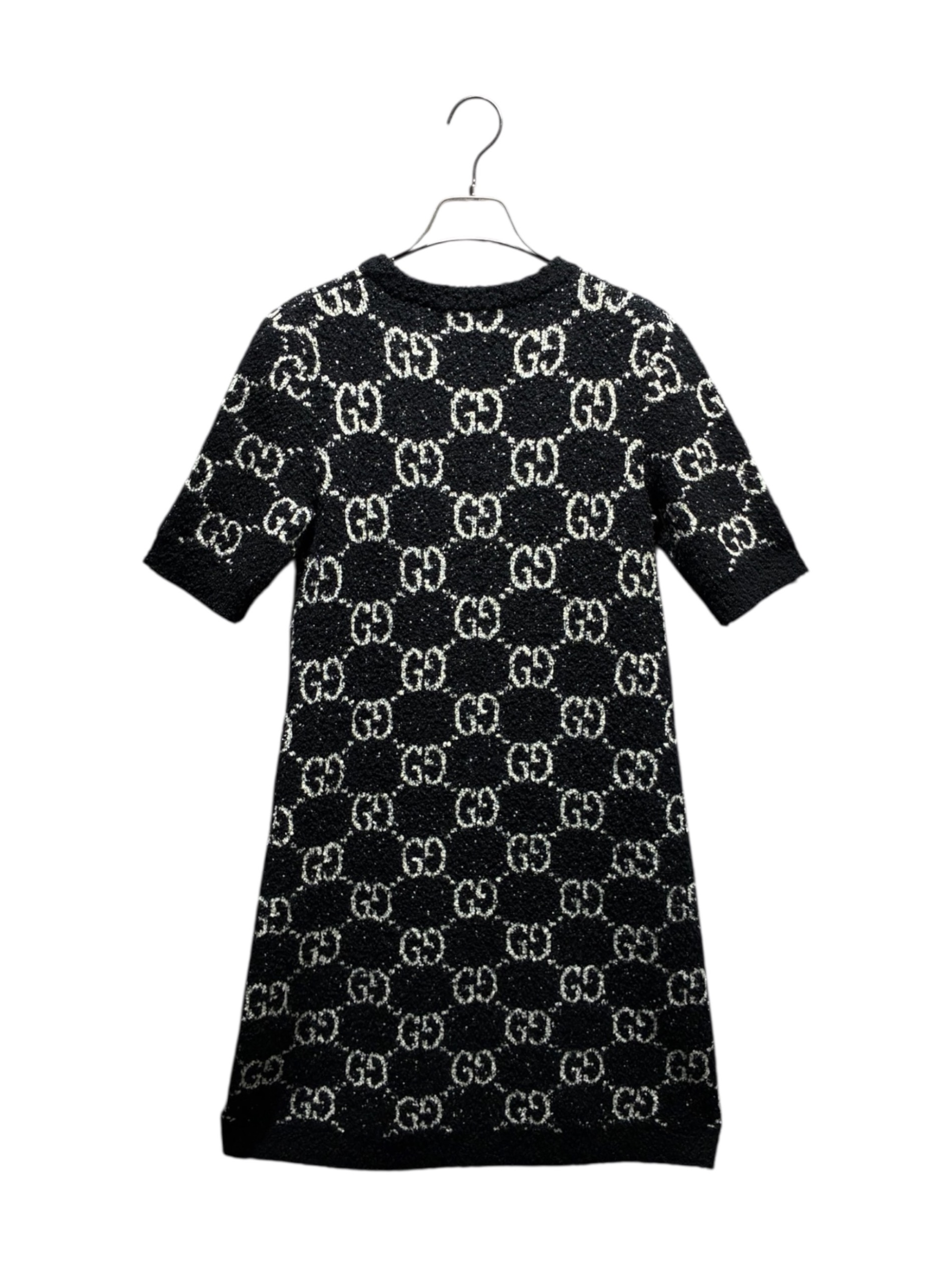中古・古着通販】GUCCI (グッチ) GGニットワンピース ブラック サイズ