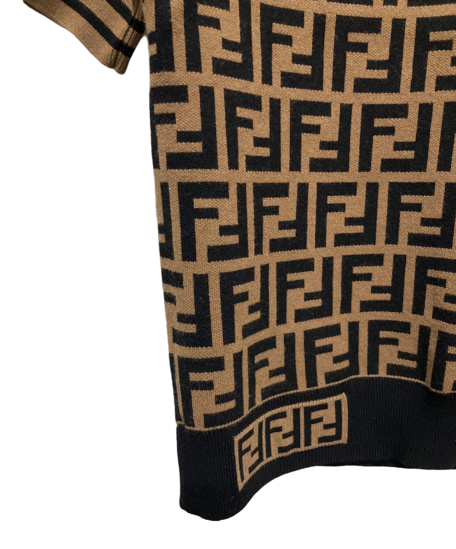 中古・古着通販】FENDI (フェンディ) ズッカニット ブラウン サイズ:38