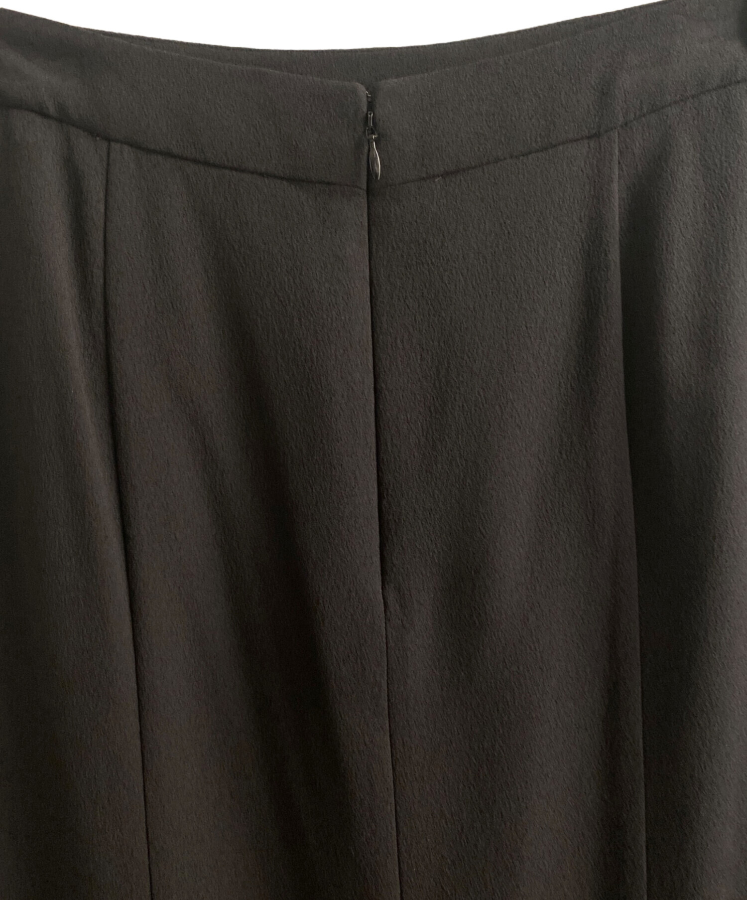 中古・古着通販】CHANEL (シャネル) シルクロングスカート ブラック