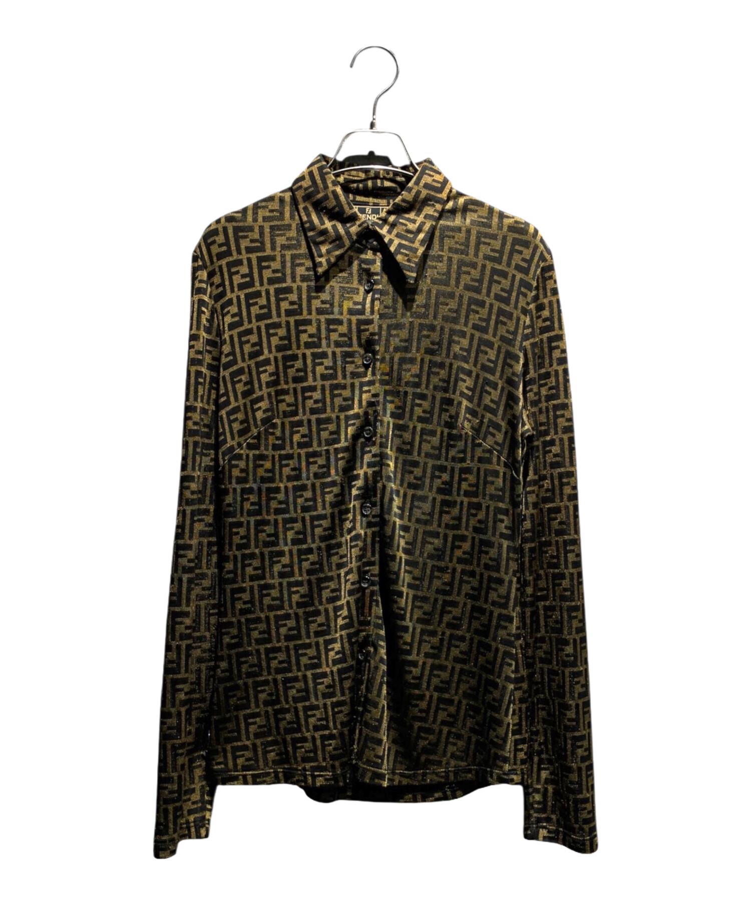 中古・古着通販】FENDI (フェンディ) ズッカシャツ ブラウン サイズ:42