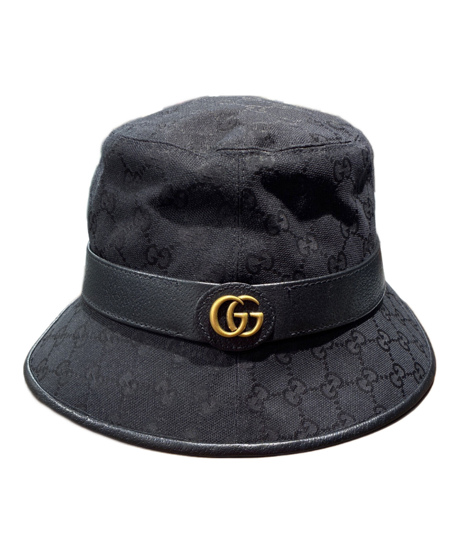 中古・古着通販】GUCCI (グッチ) GGマーモントハット ブラック サイズ
