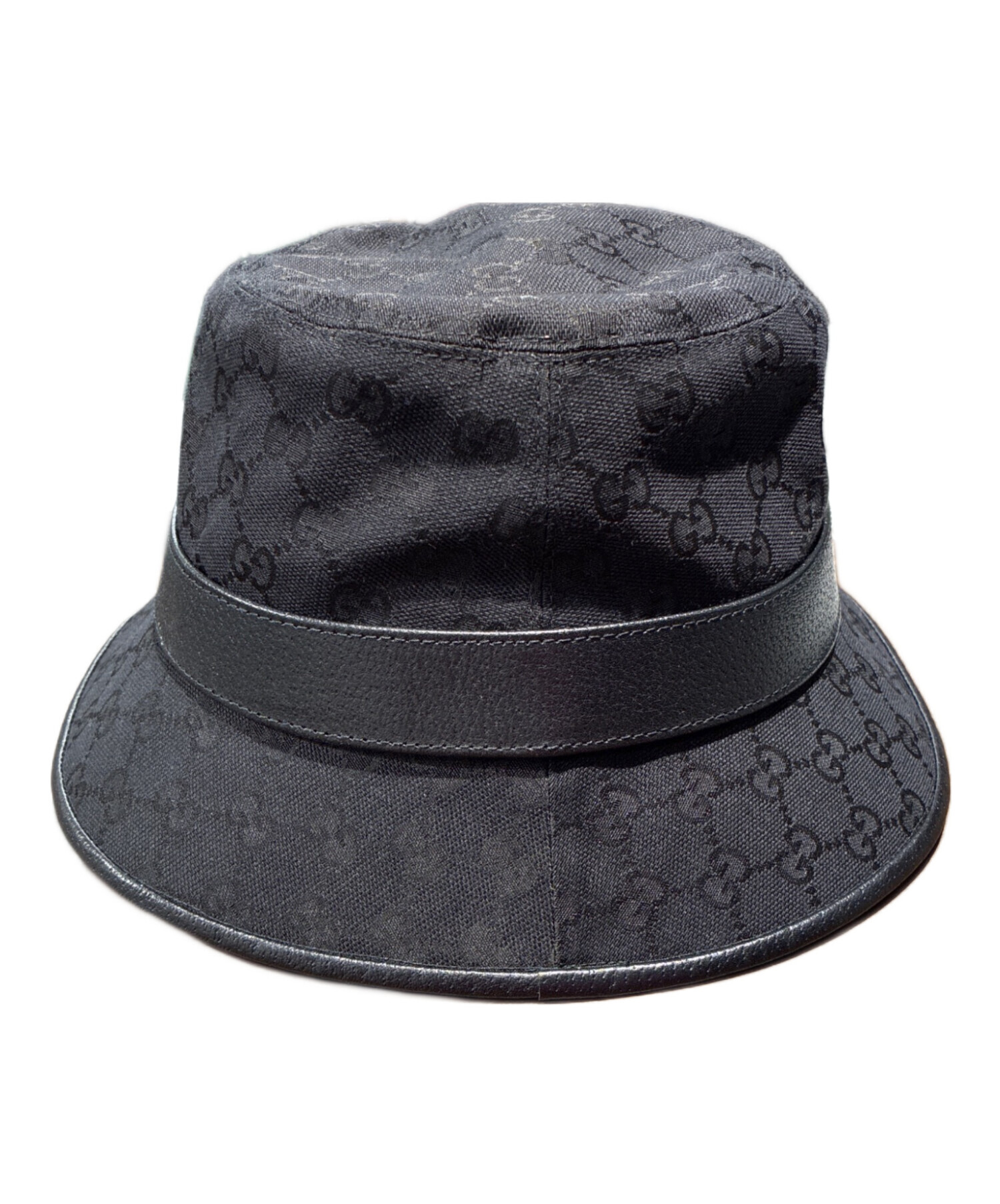 中古・古着通販】GUCCI (グッチ) GGマーモントハット ブラック サイズ