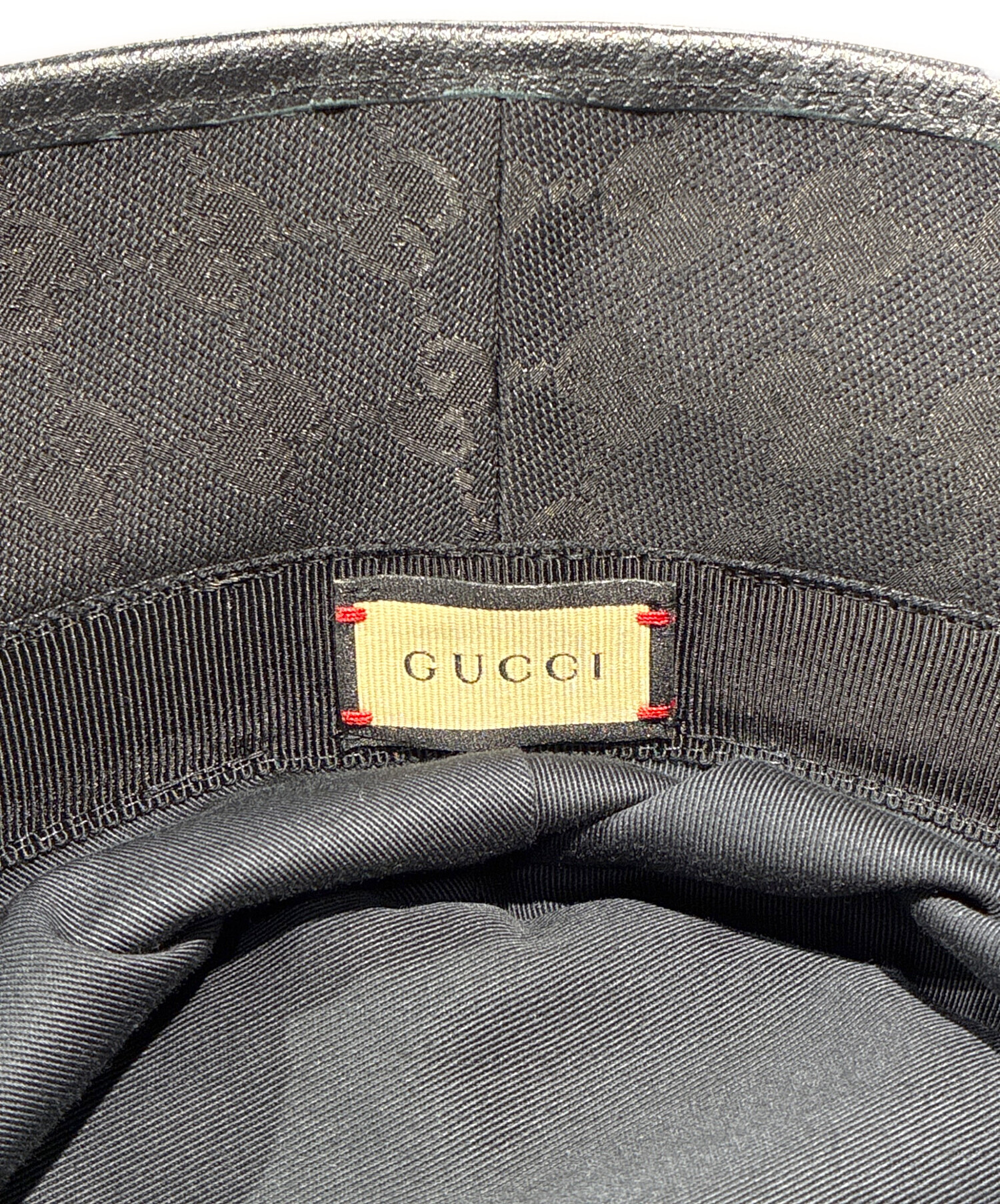 中古・古着通販】GUCCI (グッチ) GGマーモントハット ブラック サイズ
