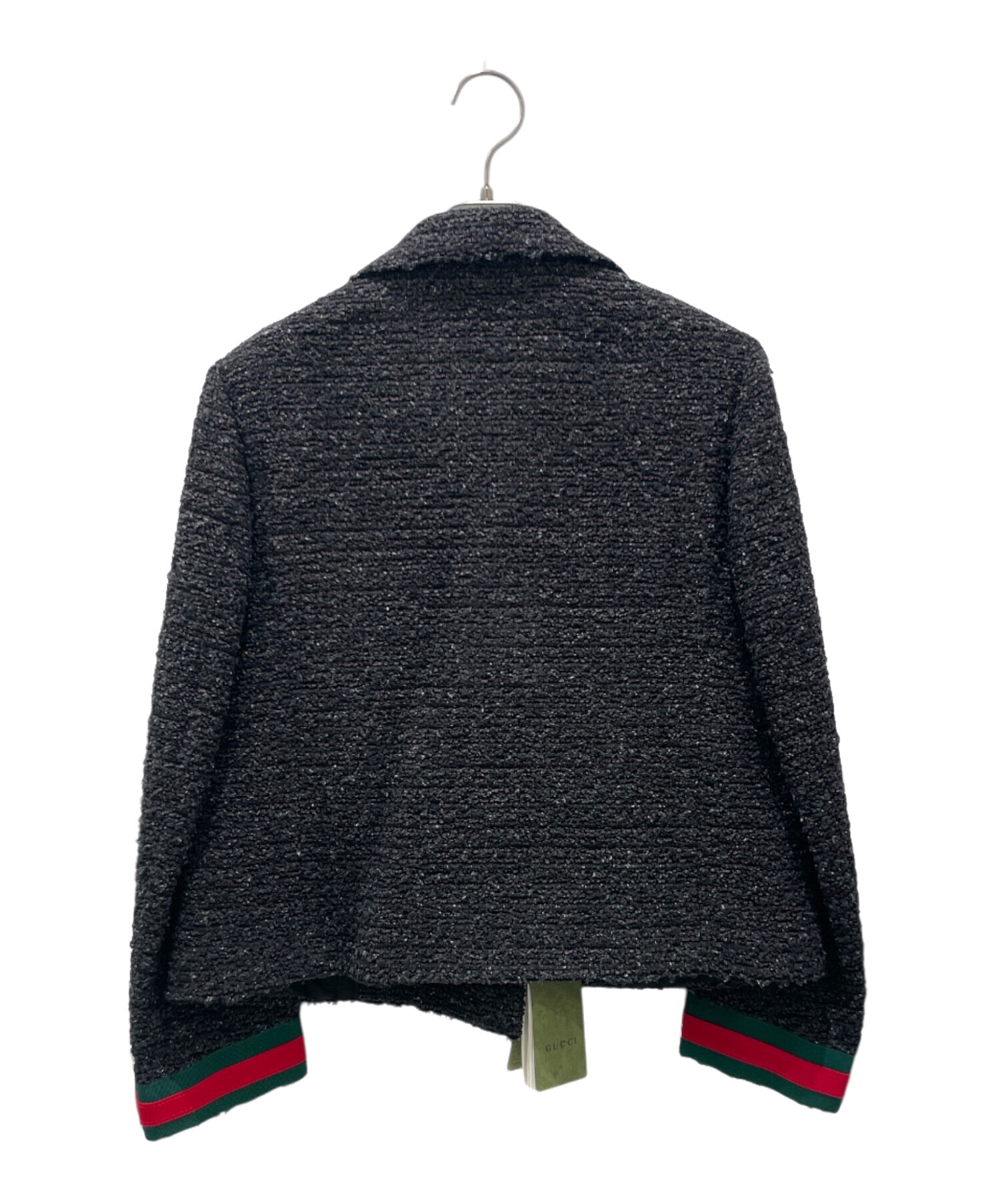 GUCCI グッチ ジャケット レディース 【古着】【中古】 中古・古着通販】GUCCI (グッチ) シェリーラインツイードジャケット