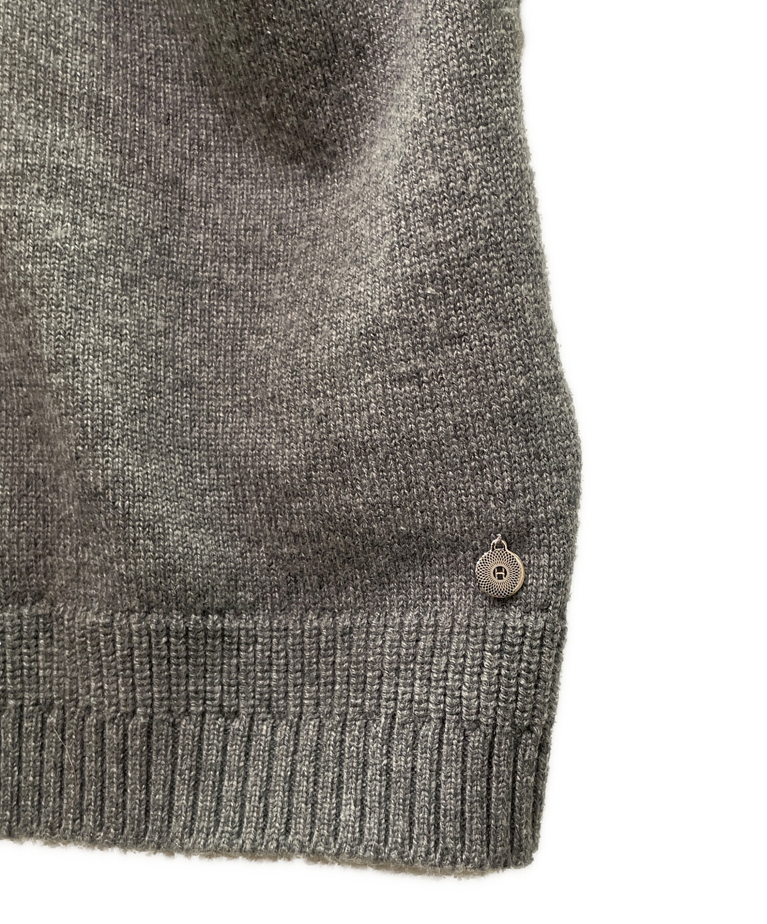 中古・古着通販】HERMES (エルメス) カシミヤカーディガン グレー