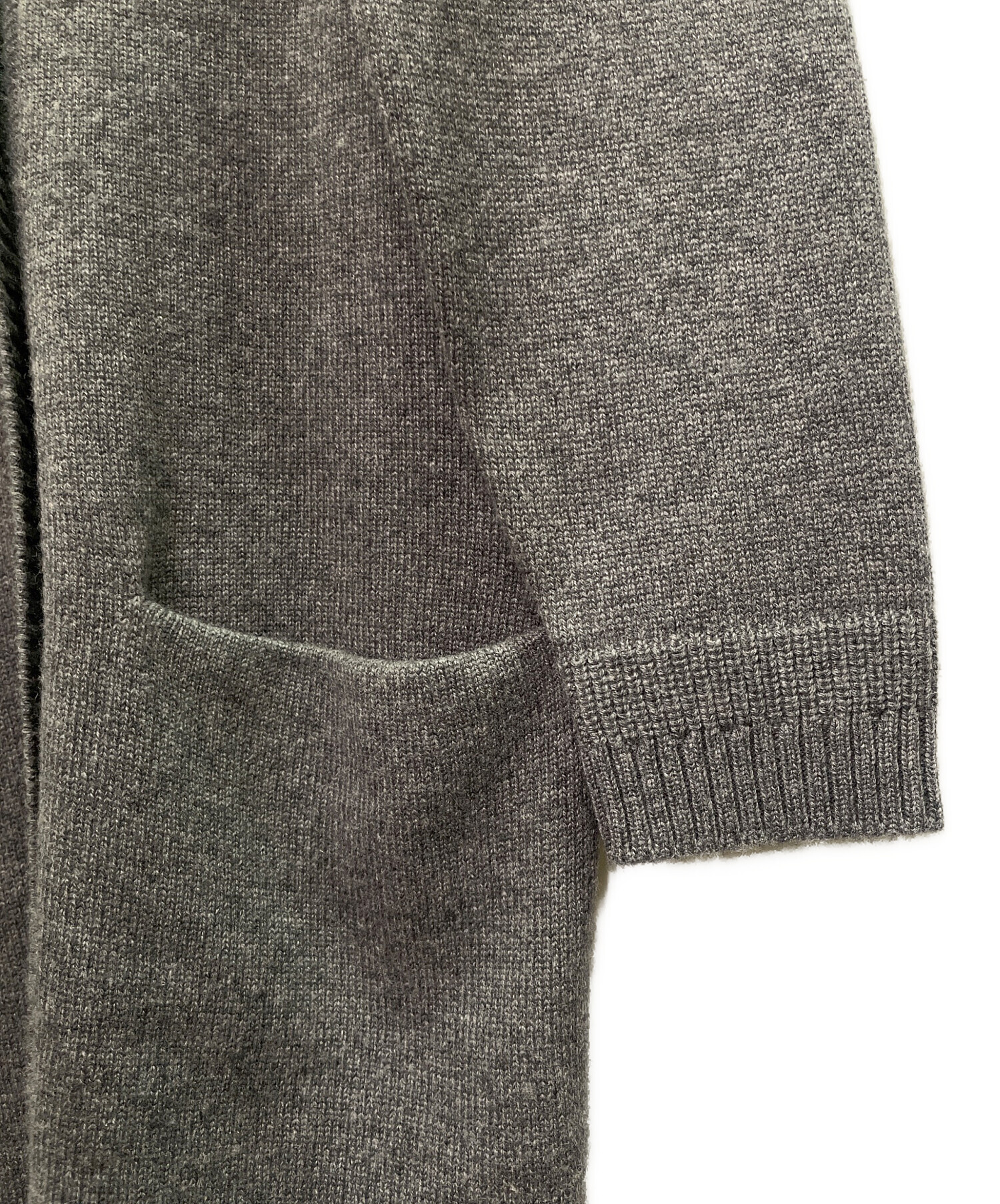 中古・古着通販】HERMES (エルメス) カシミヤカーディガン グレー