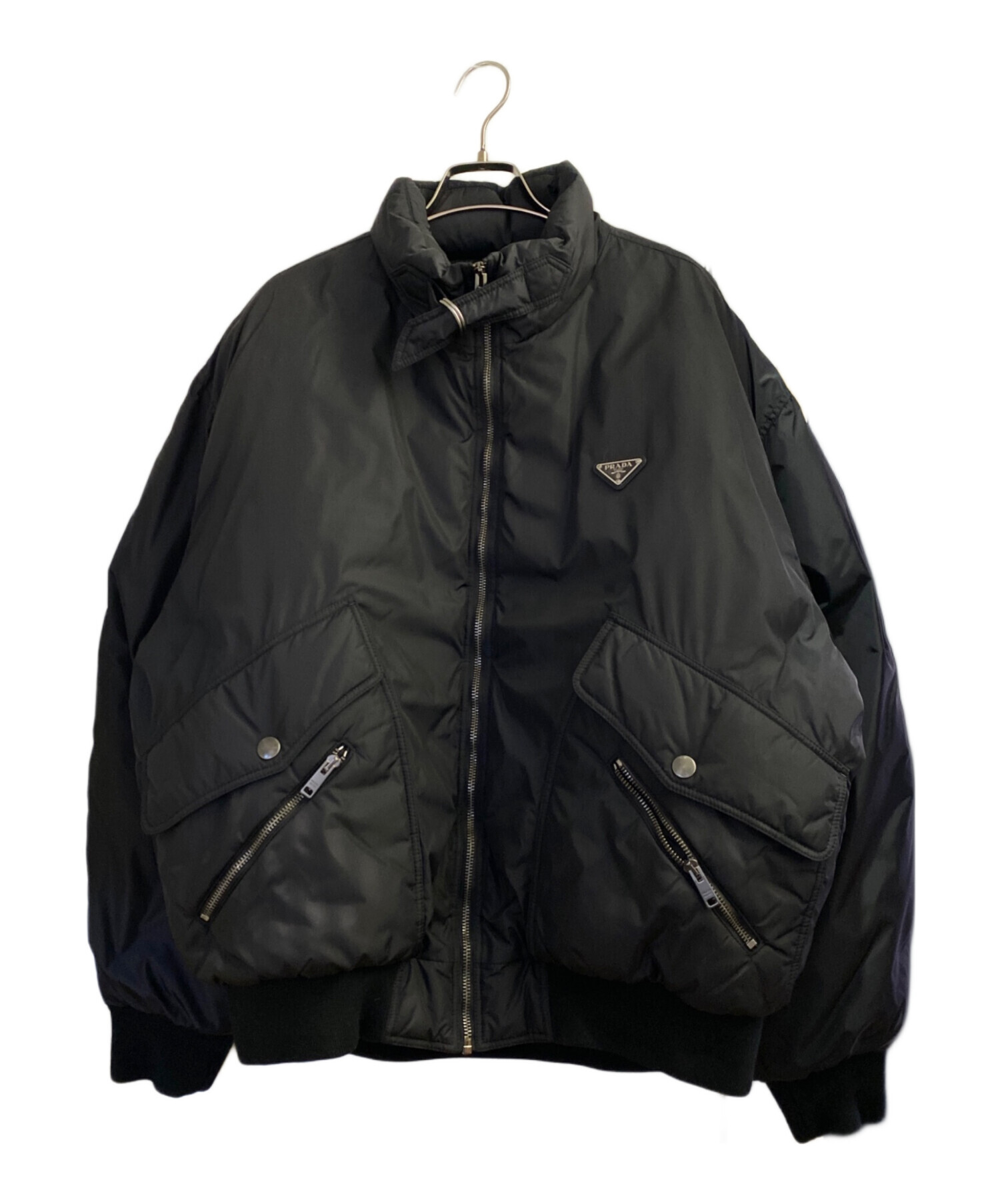 中古・古着通販】PRADA (プラダ) ロゴプレートダウンジャケット