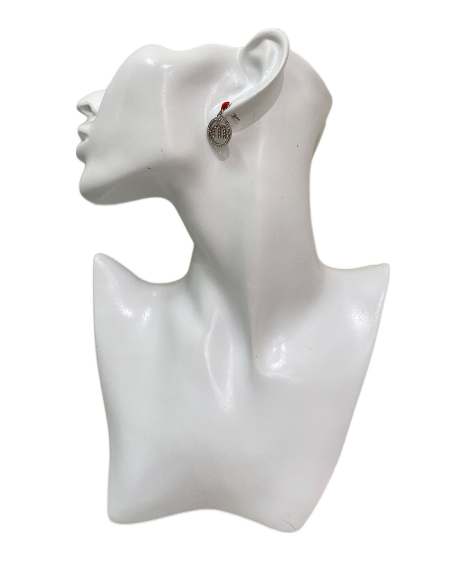 中古・古着通販】MIU MIU (ミュウミュウ) ラインストーンピアス