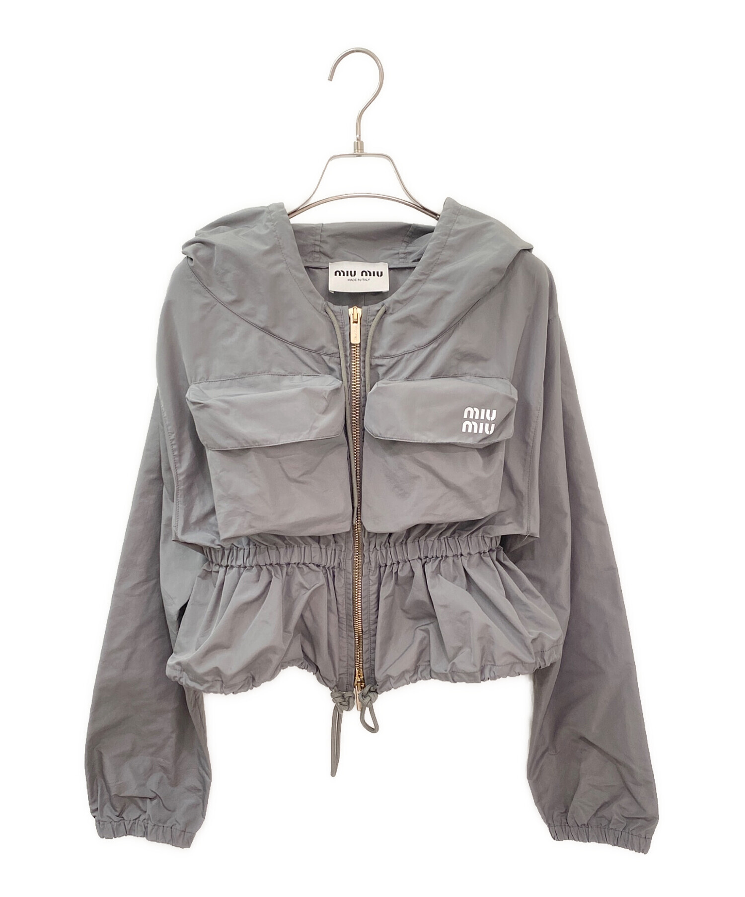 中古・古着通販】MIU MIU (ミュウミュウ) TELA TEC JACKET グレー