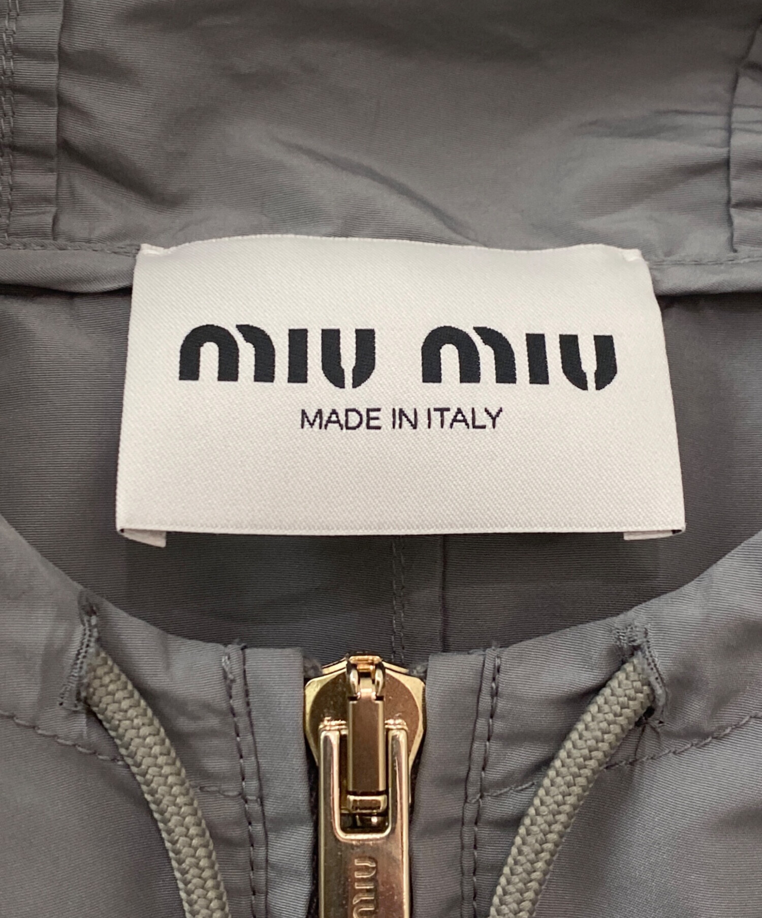 MIU MIU ミリタリージャケット Miu Miu スエード ジャケット | ブラウン | FARFETCH JP