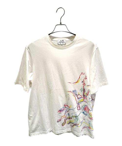 中古・古着通販】HERMES (エルメス) カヴァルカードホースTシャツ 中古・古着通販】HERMES (エルメス) カヴァルカードホースTシャツ