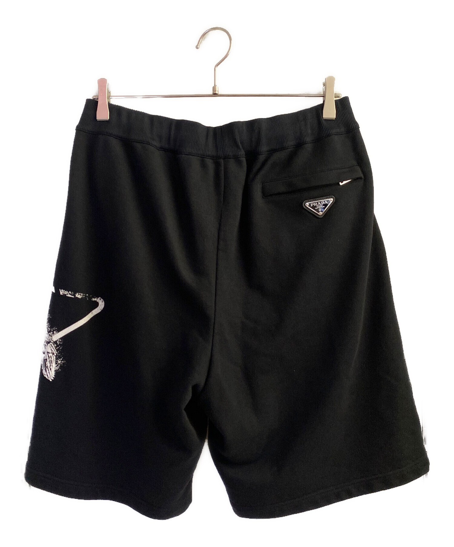 中古・古着通販】PRADA (プラダ) スウェットハーフパンツ ブラック