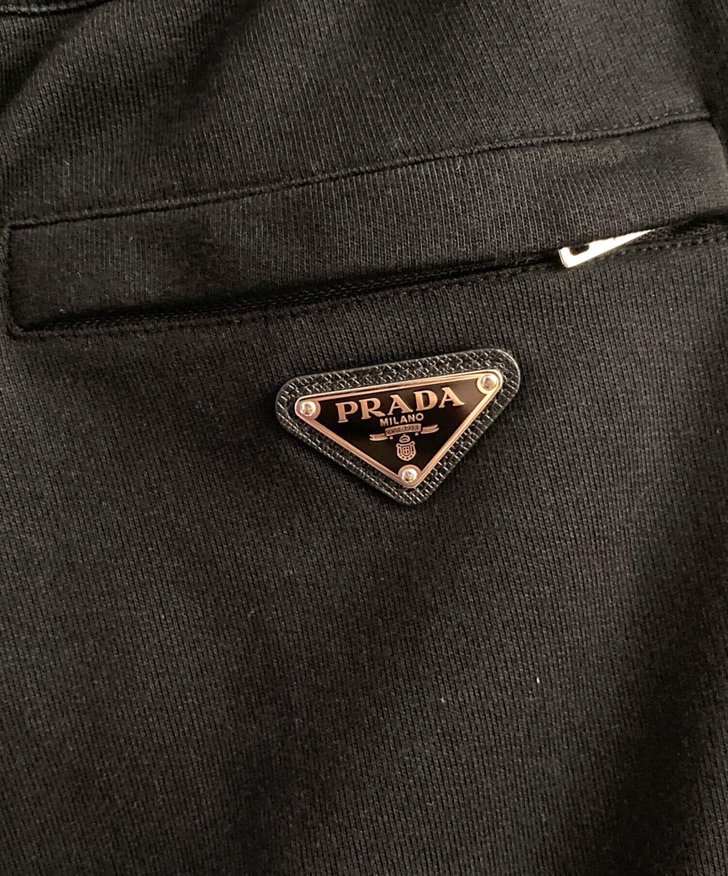 中古・古着通販】PRADA (プラダ) スウェットハーフパンツ ブラック