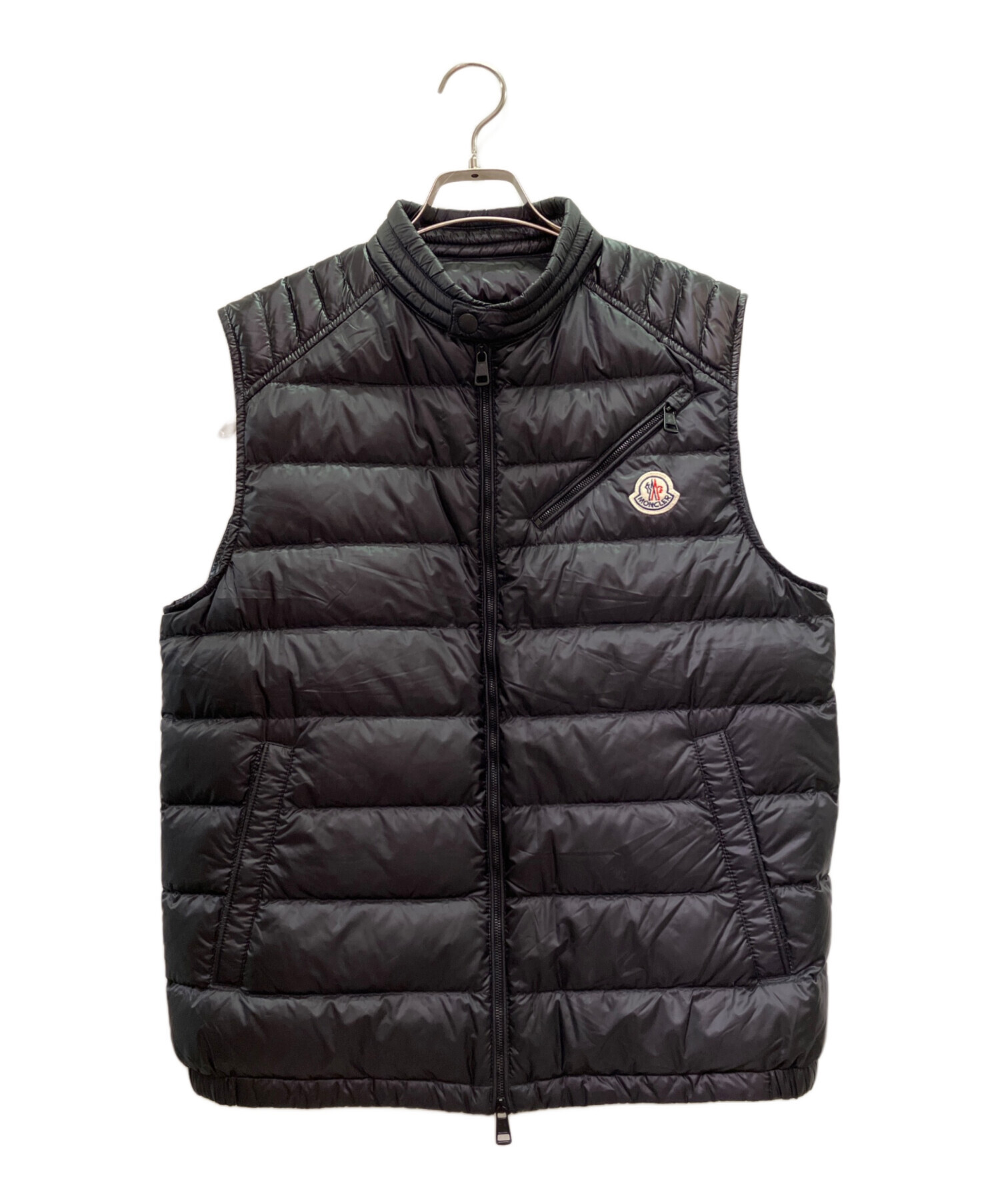 かいかいさん専用 MONCLER モンクレール AVORD 襟ボア ダウンベスト ブラック サイズ1
