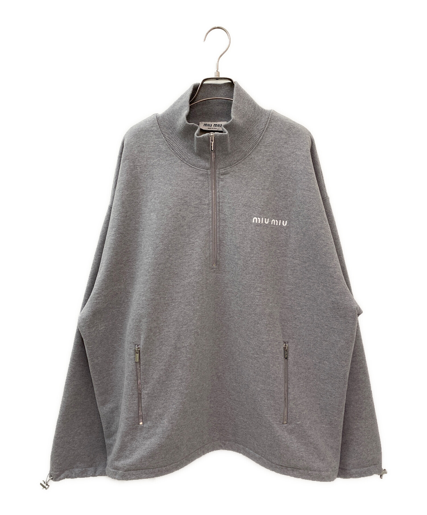 中古・古着通販】MIU MIU (ミュウミュウ) ハーフジップスウェット