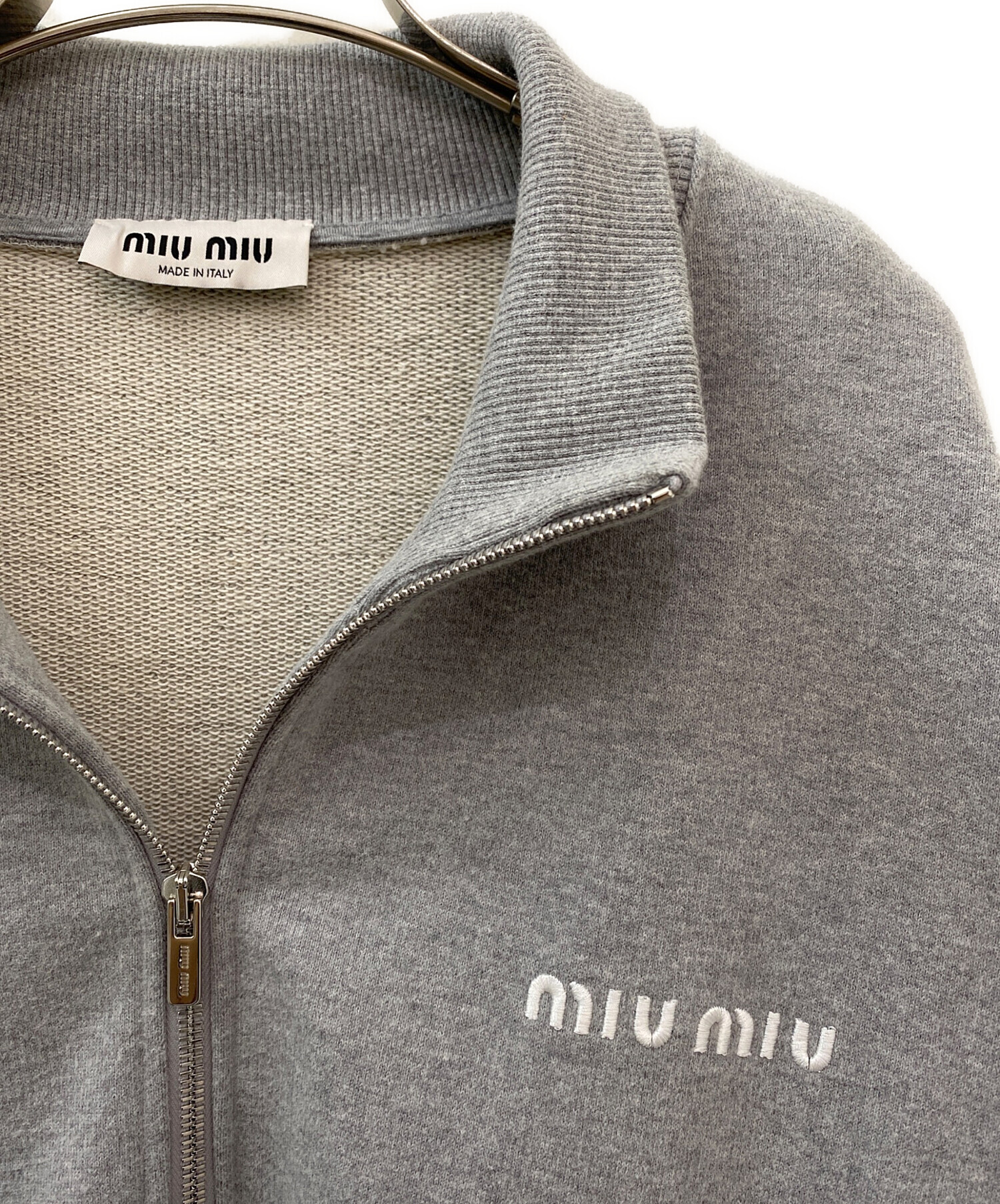 中古・古着通販】MIU MIU (ミュウミュウ) ハーフジップスウェット