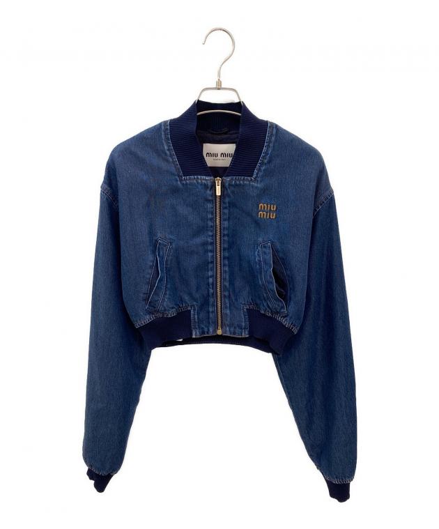 中古・古着通販】MIU MIU (ミュウミュウ) ロゴデニムブルゾン サイズ