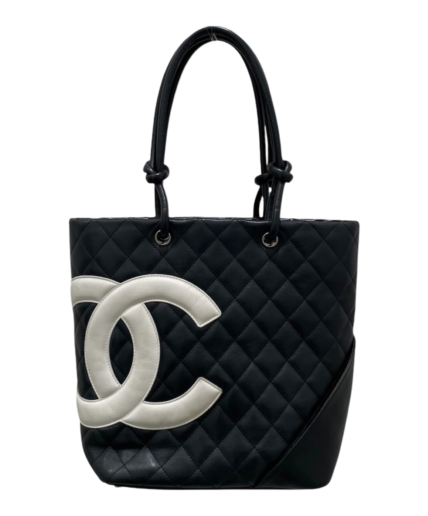 中古・古着通販】CHANEL (シャネル) カンボン トートバッグ ミディアム