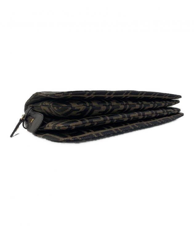 中古・古着通販】FENDI (フェンディ) FFロゴハンドバッグ ブラウン