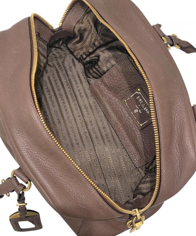 中古・古着通販】PRADA (プラダ) ミニボストンバッグ ブラウン