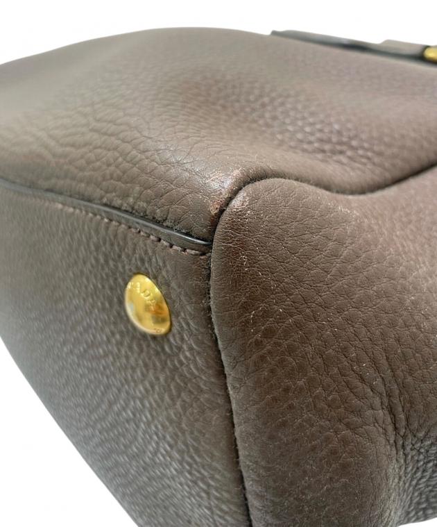 中古・古着通販】PRADA (プラダ) ミニボストンバッグ ブラウン