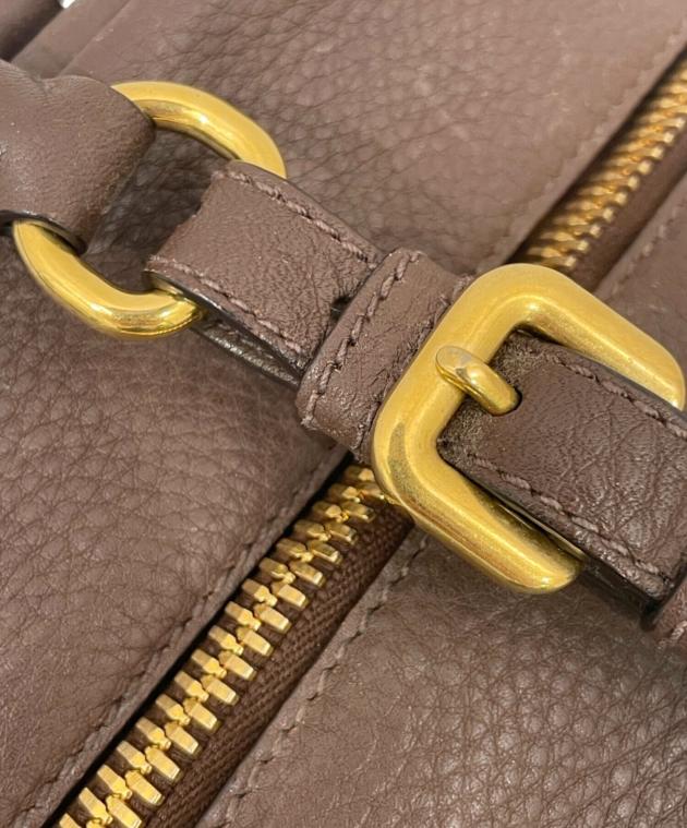中古・古着通販】PRADA (プラダ) ミニボストンバッグ ブラウン