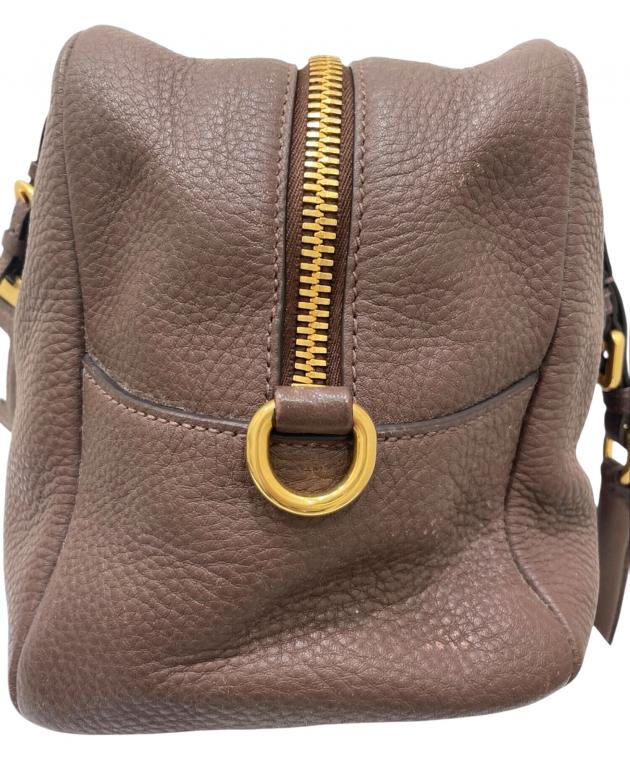 中古・古着通販】PRADA (プラダ) ミニボストンバッグ ブラウン