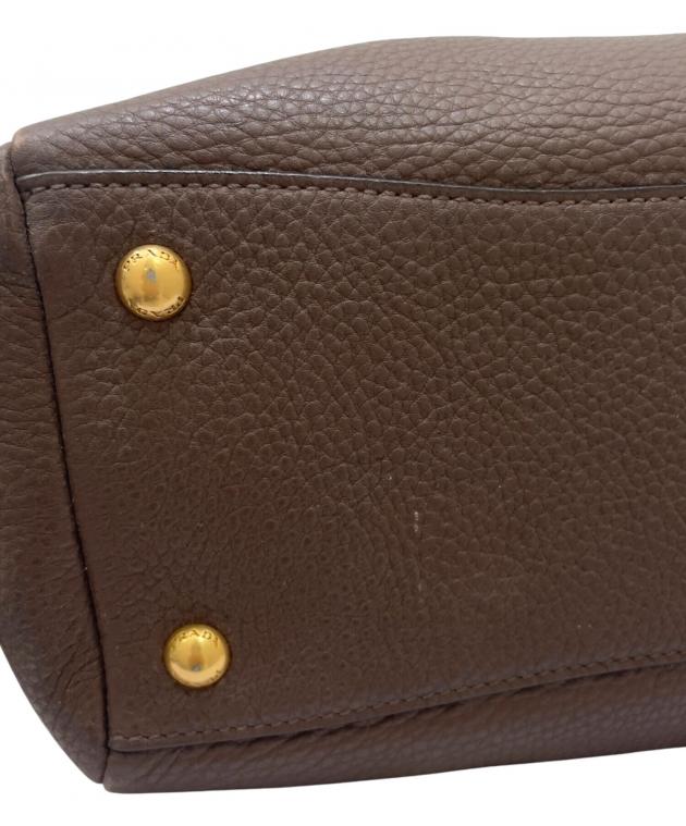中古・古着通販】PRADA (プラダ) ミニボストンバッグ ブラウン