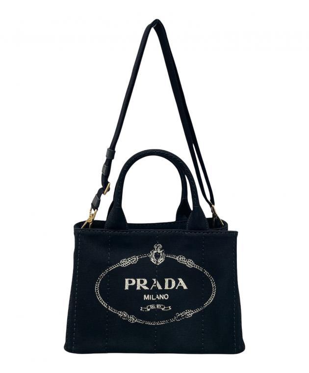 中古・古着通販】PRADA (プラダ) カナパ ショルダーバッグ ブラック