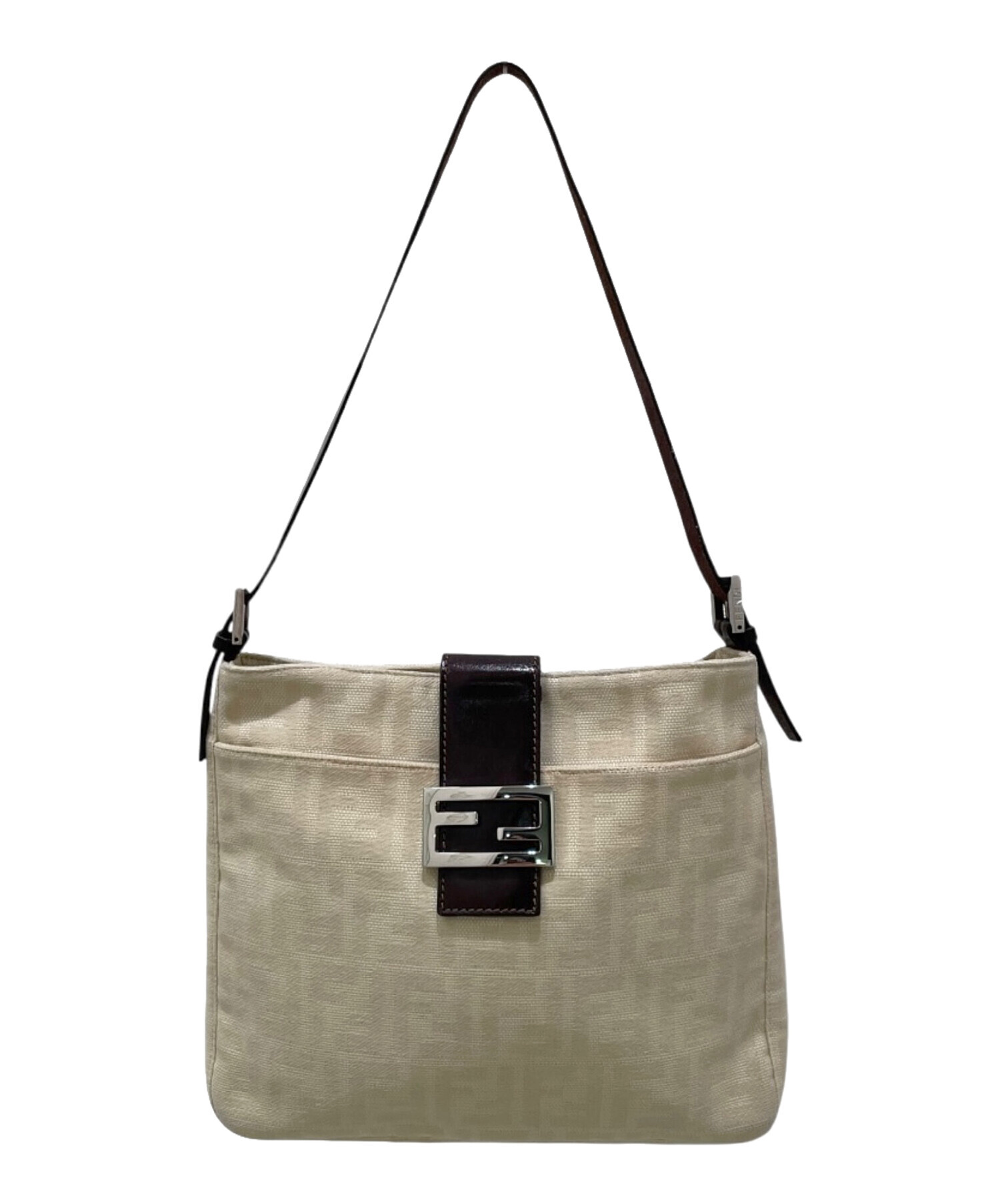 中古・古着通販】FENDI (フェンディ) ズッカ柄 セミショルダーバッグ 