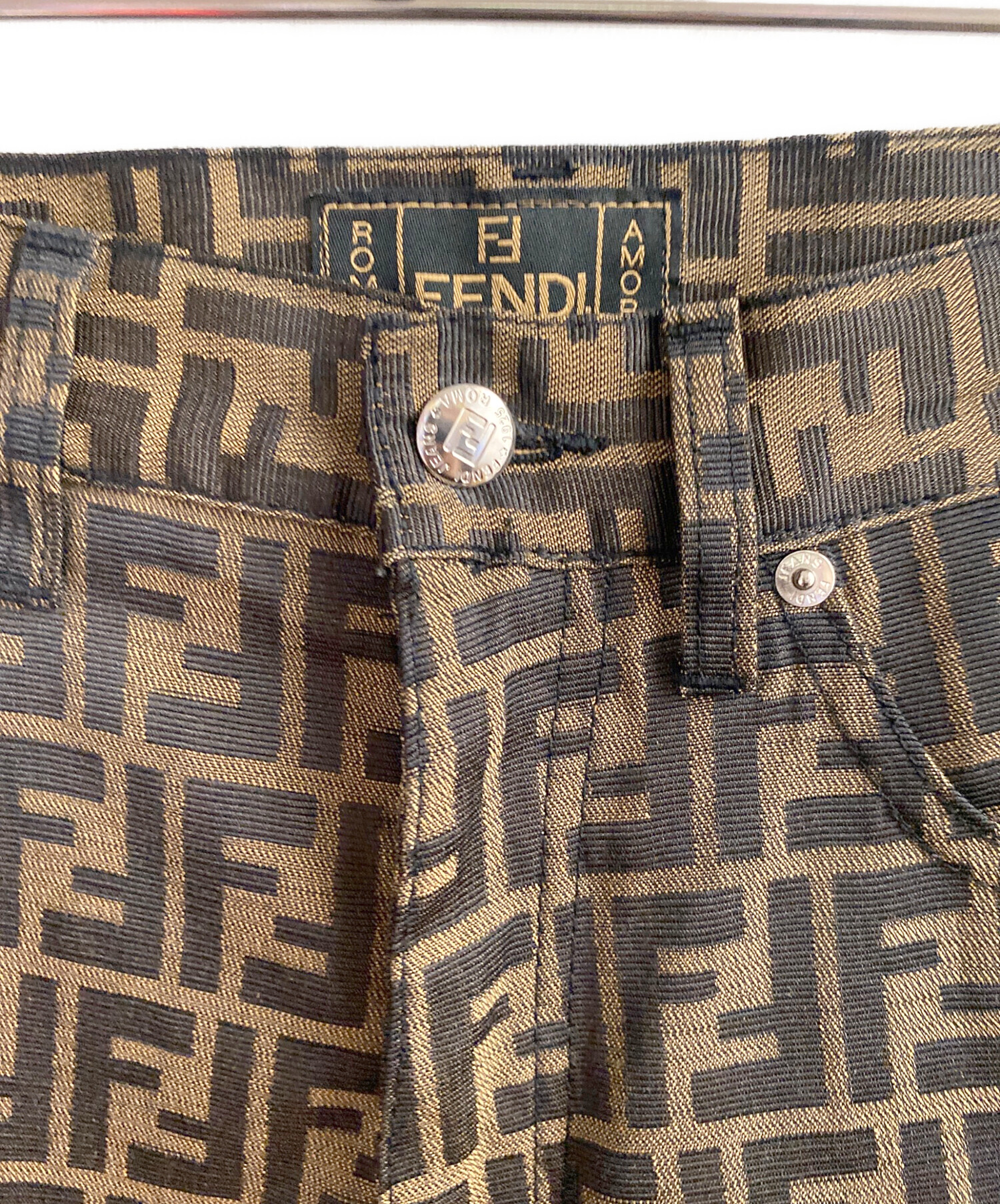 中古・古着通販】FENDI (フェンディ) ズッカ柄ジャガード パンツ