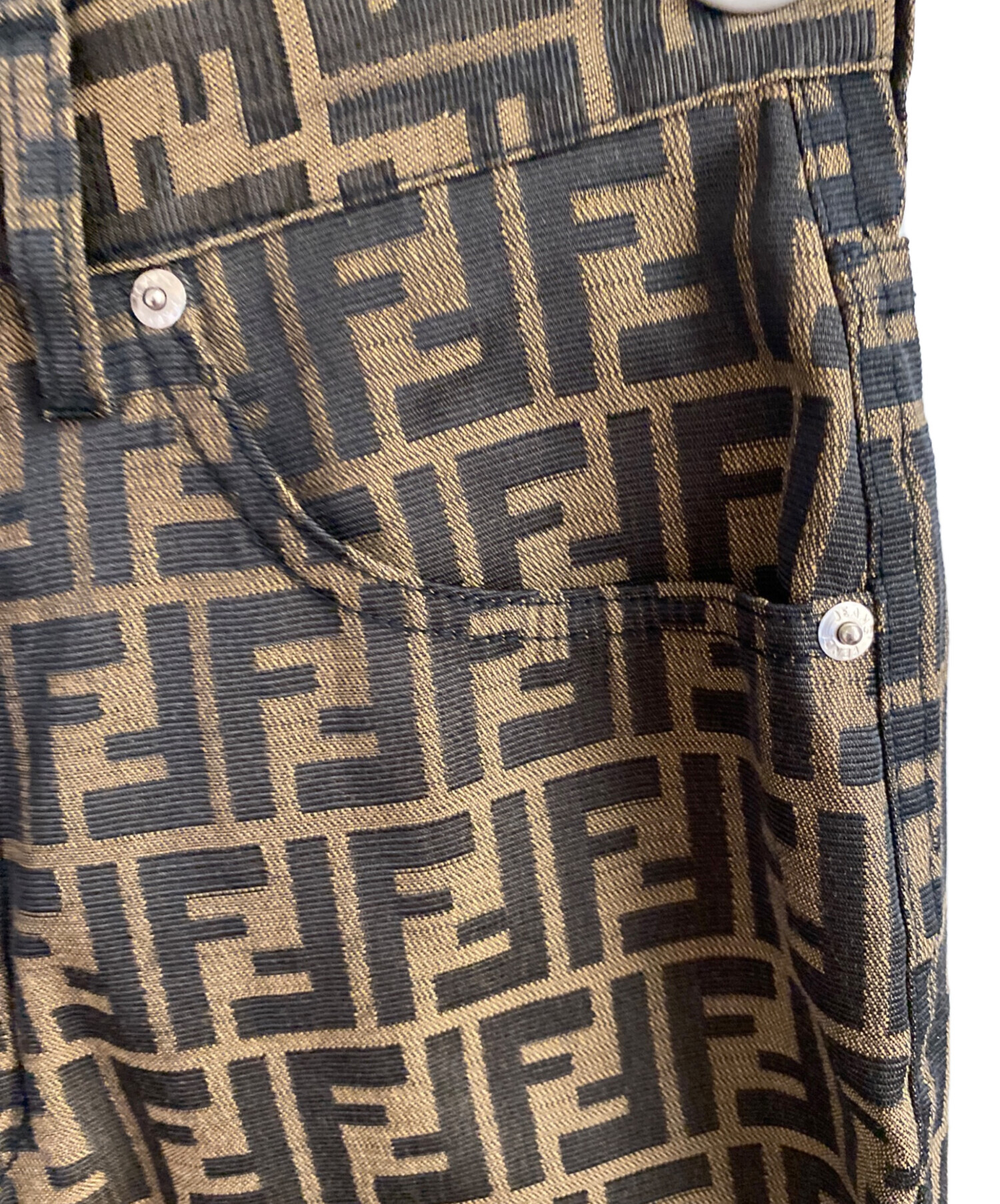 中古・古着通販】FENDI (フェンディ) ズッカ柄ジャガード パンツ
