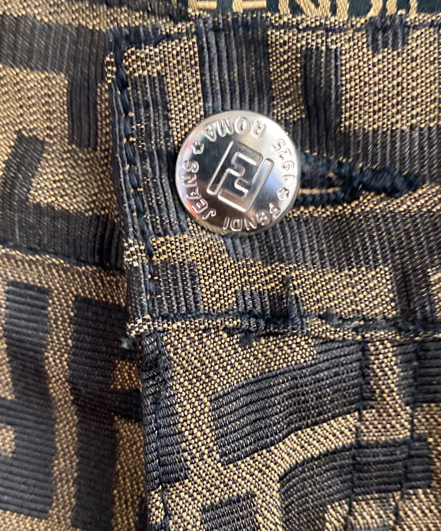 中古・古着通販】FENDI (フェンディ) ズッカ柄ジャガード パンツ