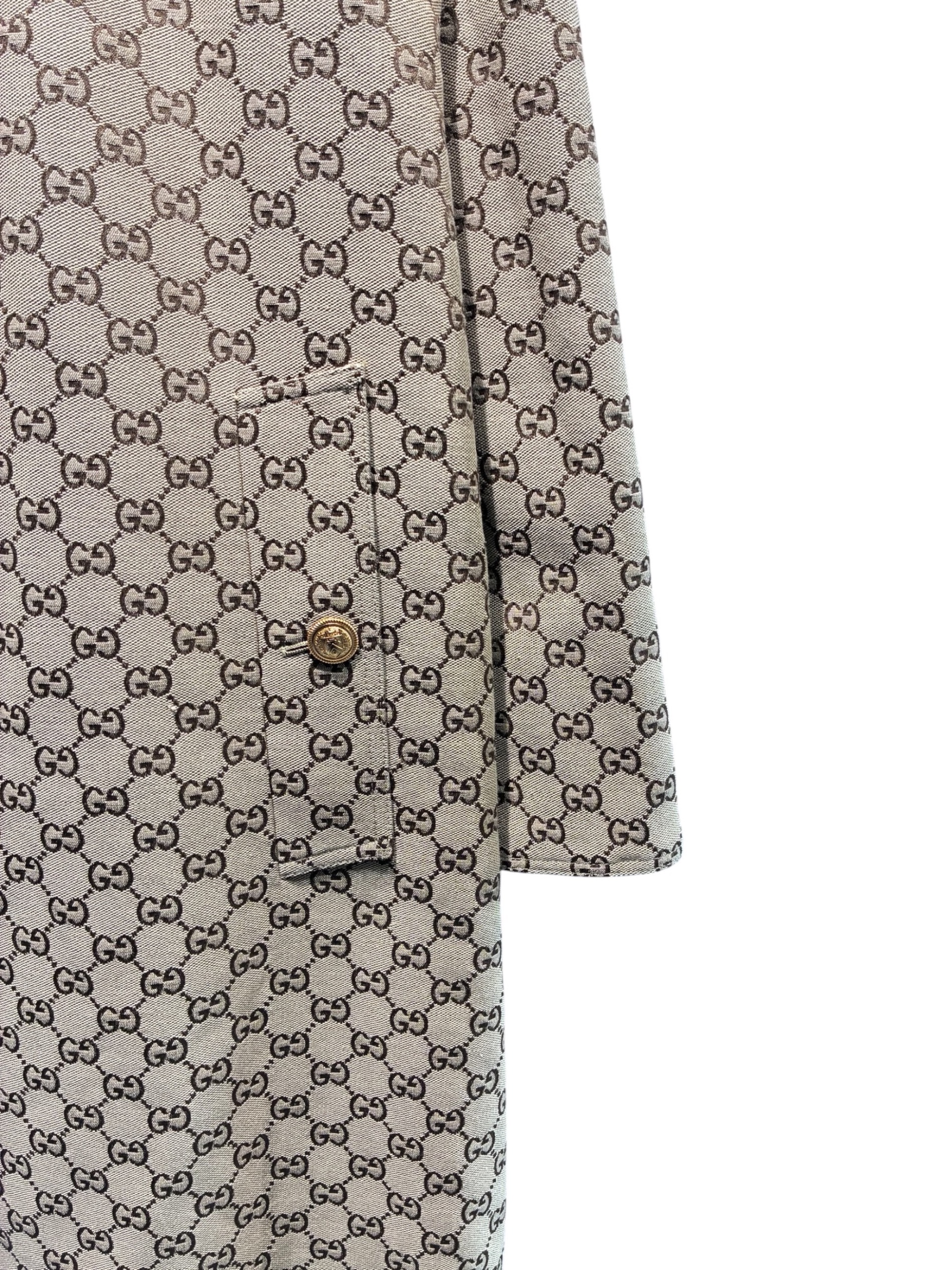 中古・古着通販】GUCCI (グッチ) GGリバーシブルコート ベージュ