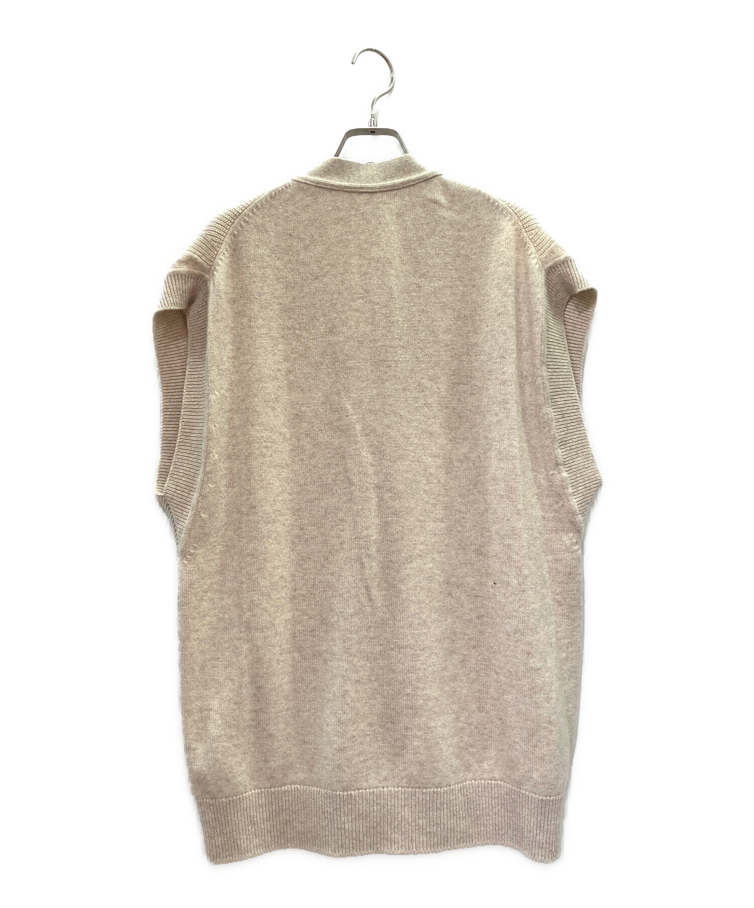 中古・古着通販】HERMES (エルメス) カシミヤニットベスト ベージュ
