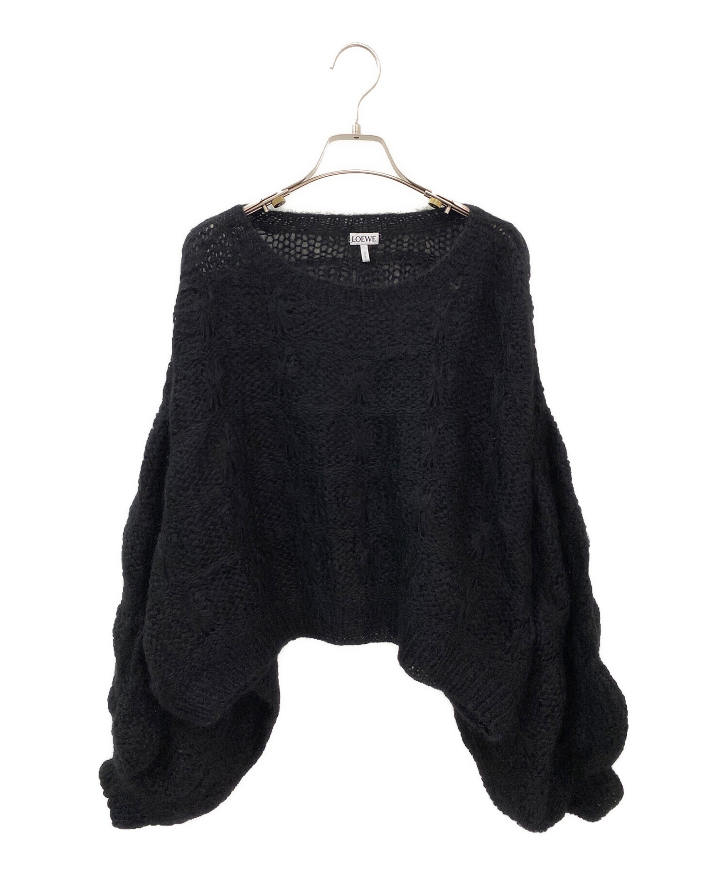 中古・古着通販】LOEWE (ロエベ) モヘアニット ブラック サイズ:S 